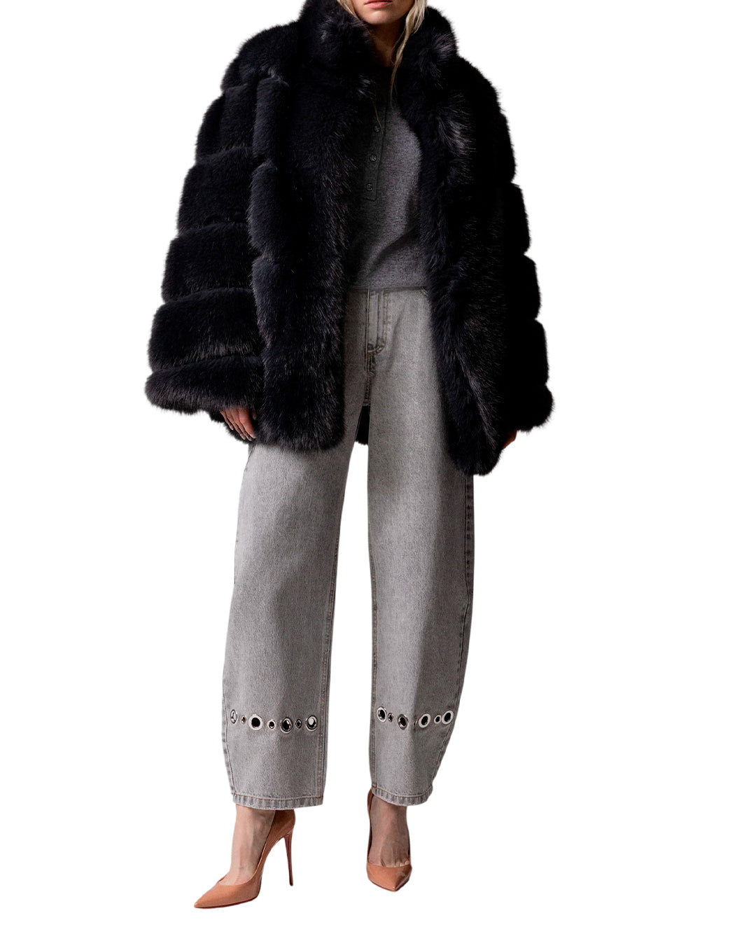 Odi Et Amo Eco-pellicce da Donna Odi et amo, colore Grigio Grigio