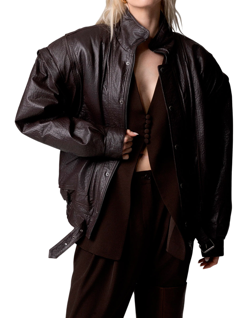 Odi Et Amo Bomber da Donna Odi et amo, colore Marrone Marrone