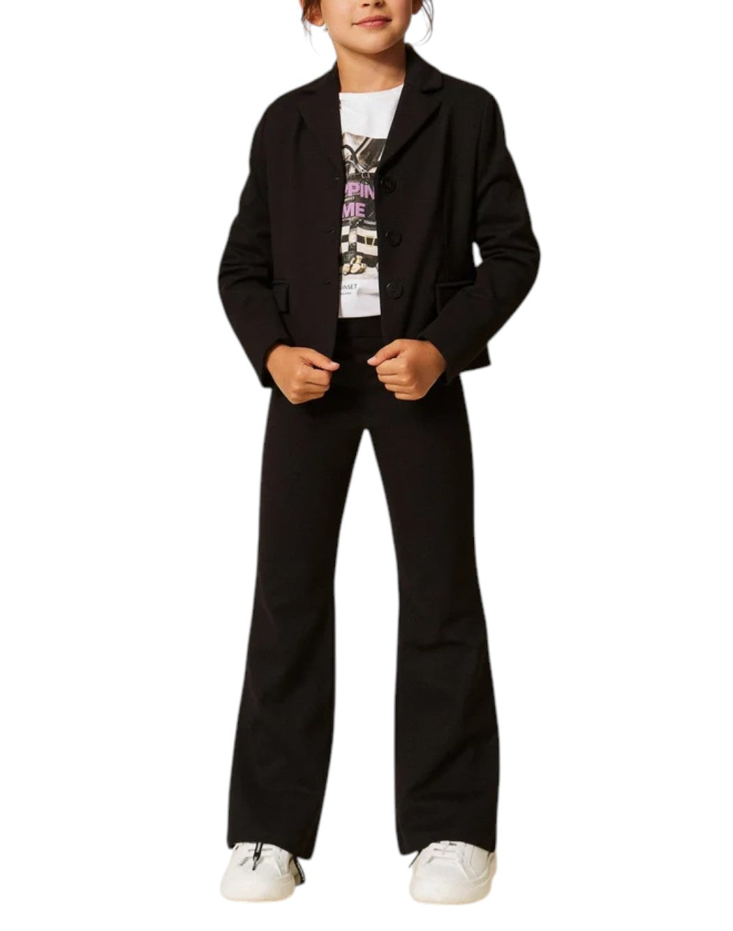 Twin Set Pantaloni eleganti da Bambina Twin set, colore Nero Nero