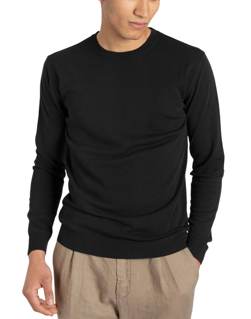 Daniele Fiesoli MAGLIA GIROCOLLO A MANICHE LUNGHE Nero