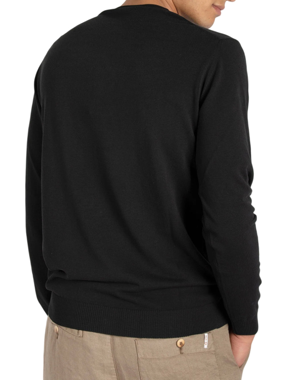 Daniele Fiesoli MAGLIA GIROCOLLO A MANICHE LUNGHE Nero