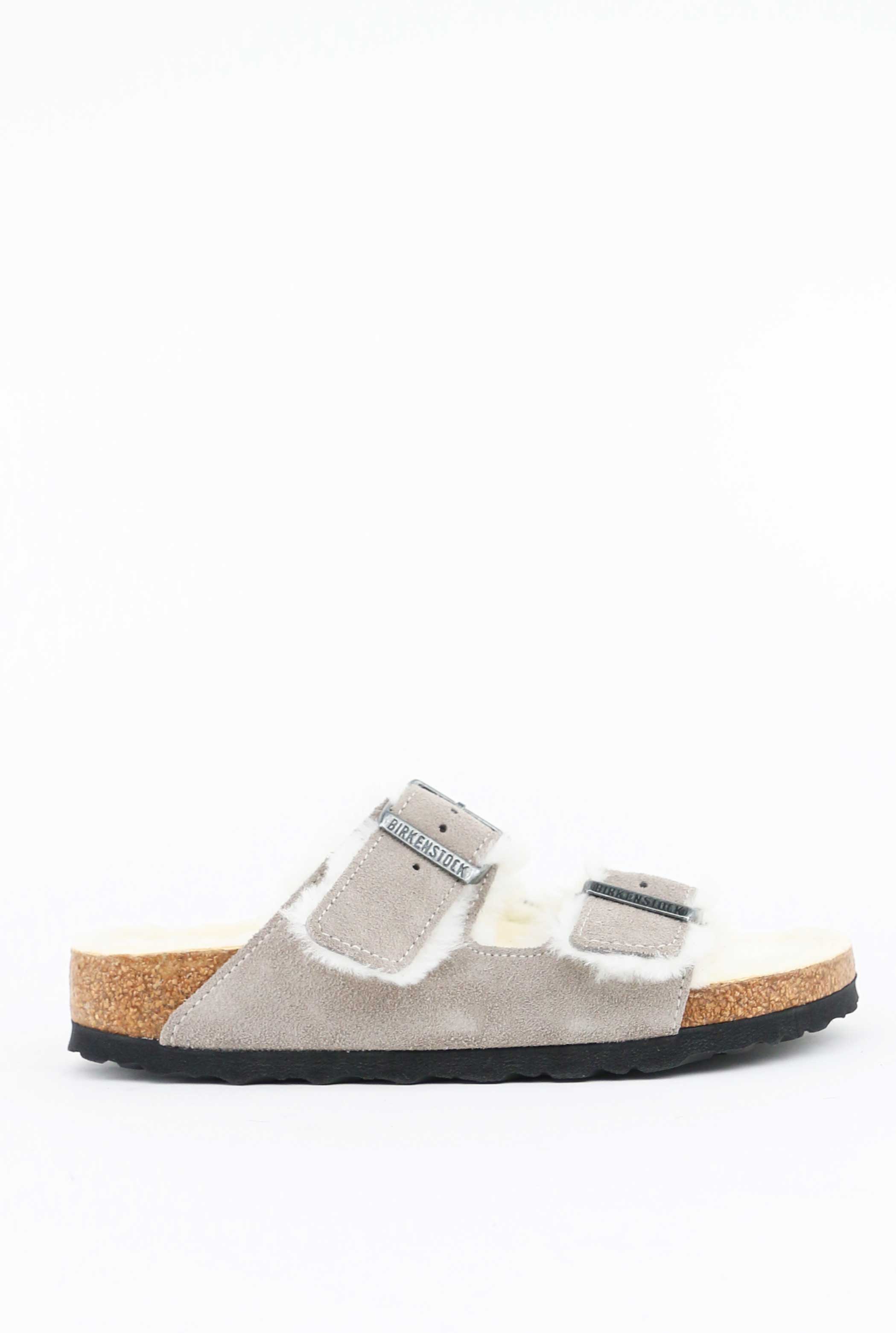 Birkenstock SANDALI BIRKENSTOCK ARIZONA SHEARLING Grigio
