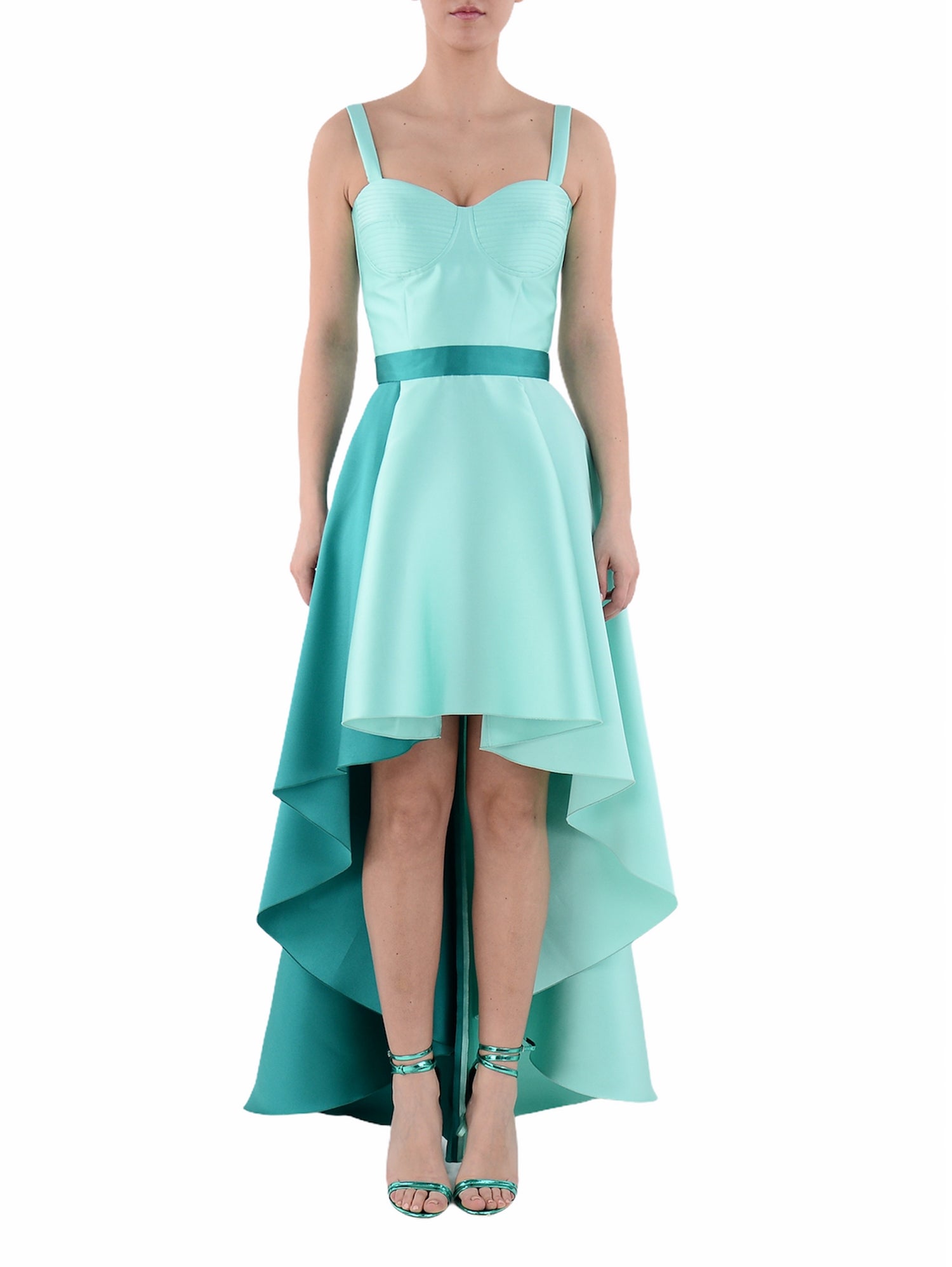 TWO-TONE JULIA BUSTIER DRESS