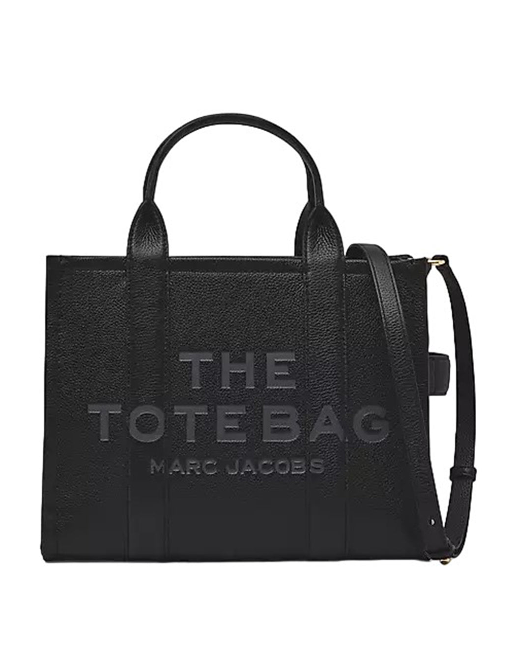 Marc Jacobs THE LEATHER MEDIUM TOTE BAG Nero