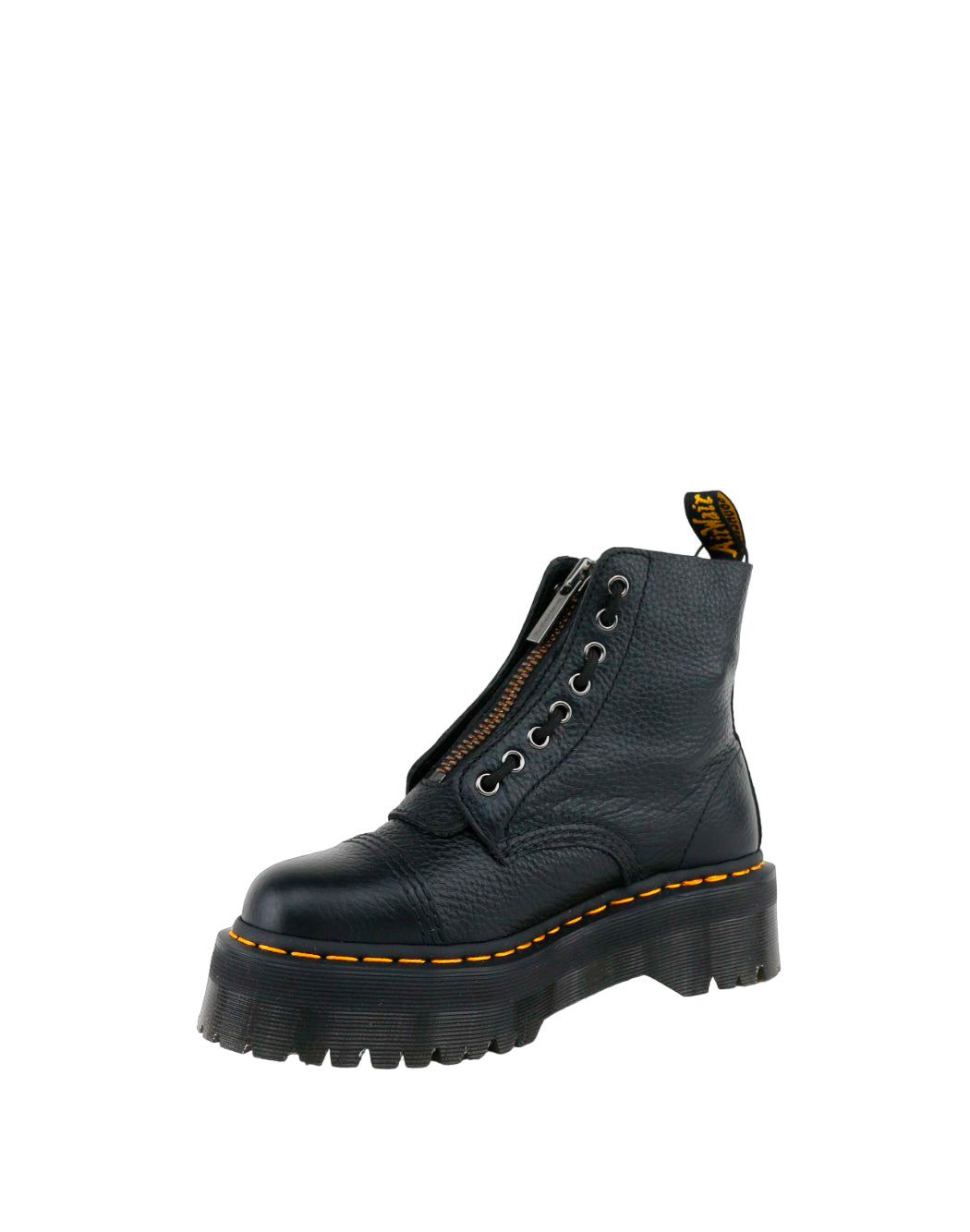 Dr. Martens STIVALETTI SINCLAIR IN PELLE MARTELLATA Nero
