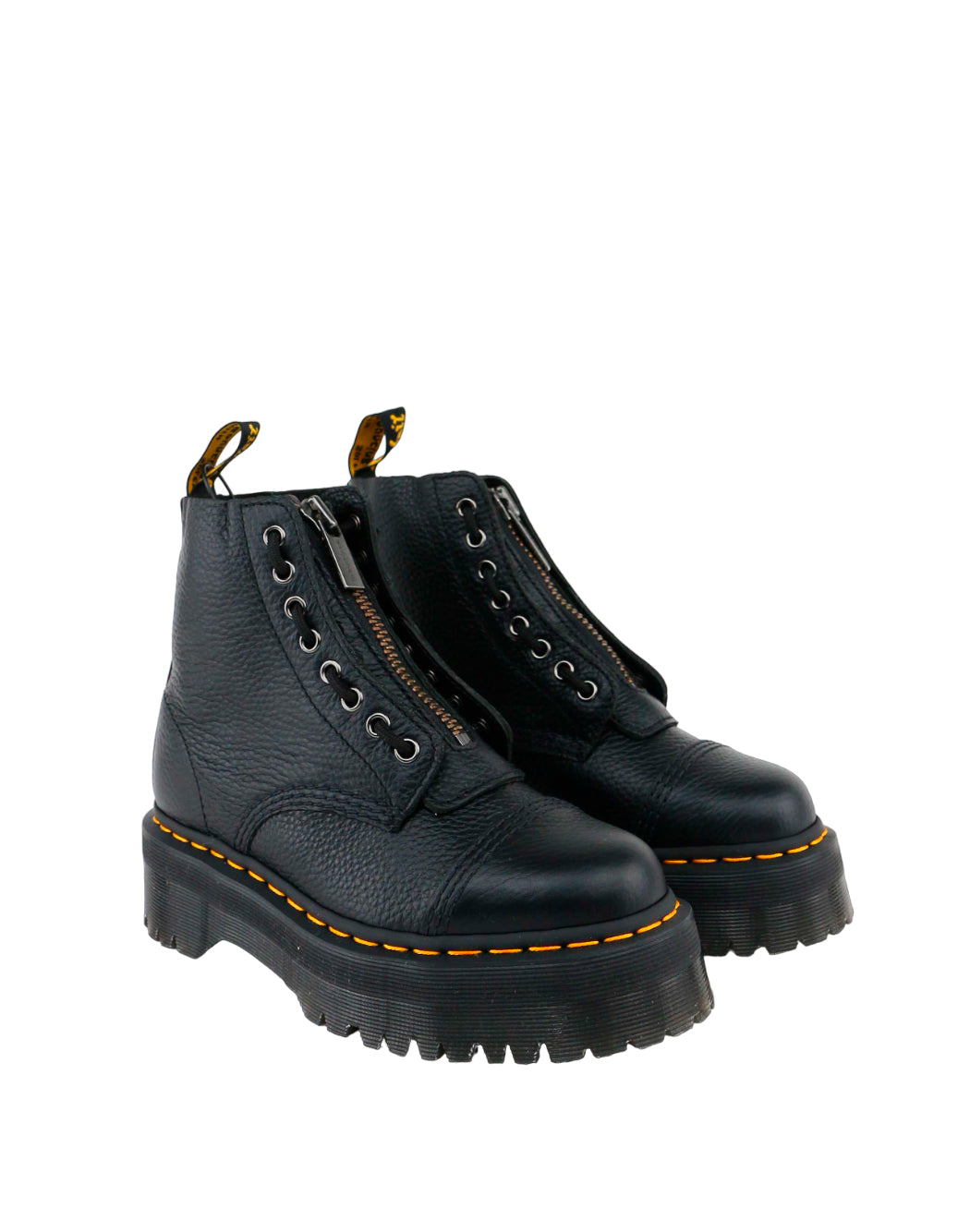Dr. Martens STIVALETTI SINCLAIR IN PELLE MARTELLATA Nero