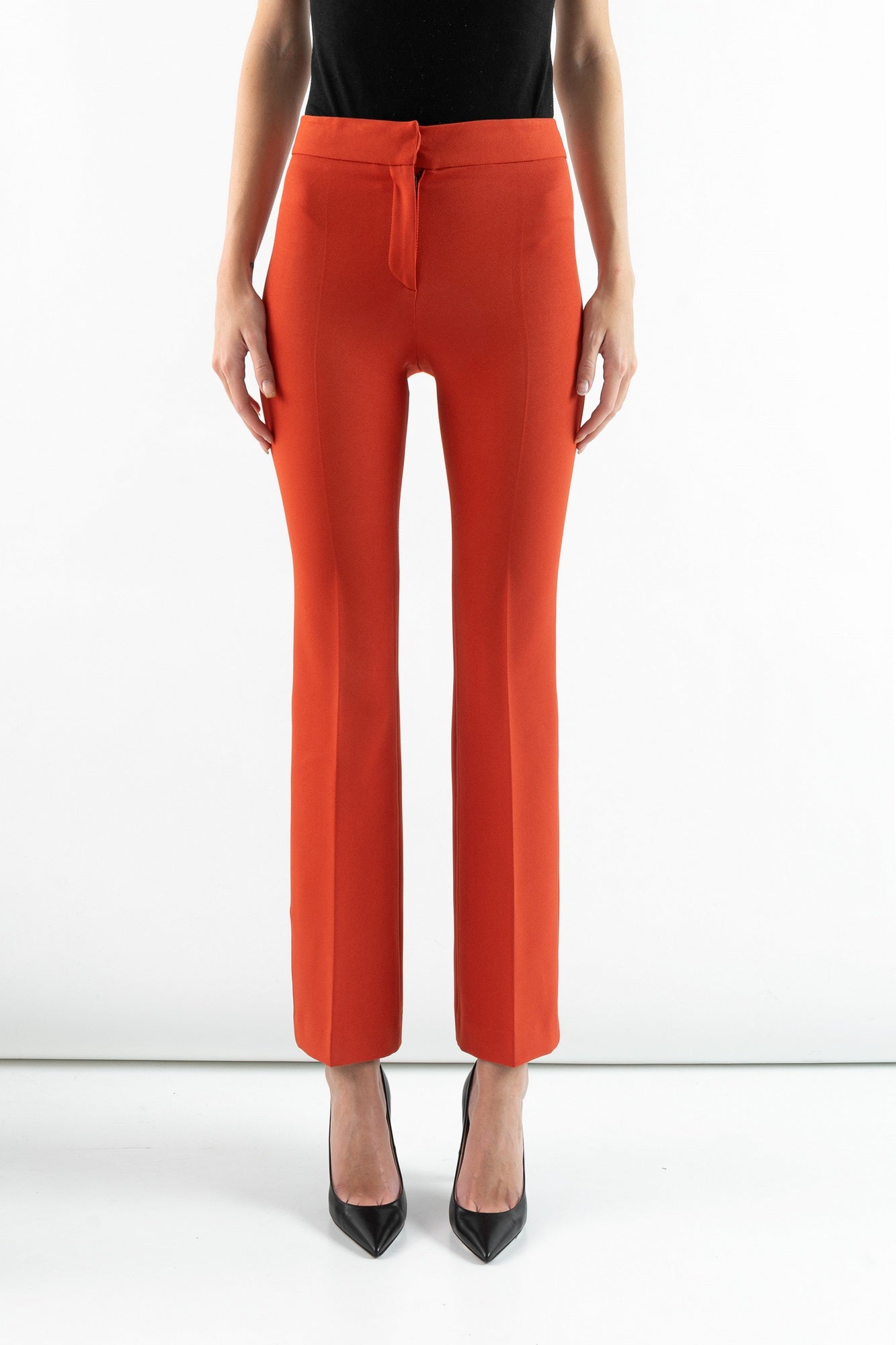 MEGAN TROUSERS WITH DIAGONAL PATTERN