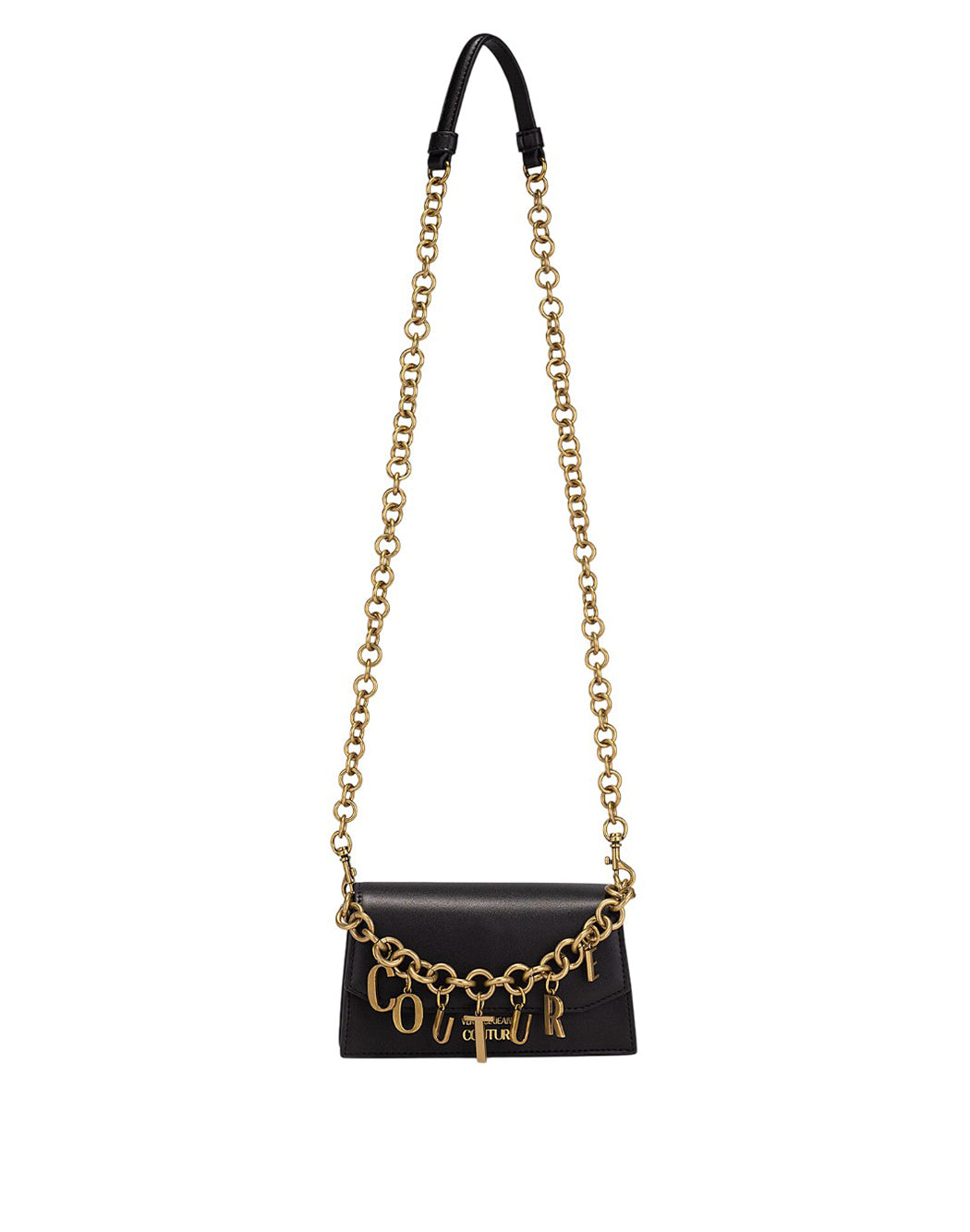 Versace Jeans Couture MINI SHOULDER BAG WITH CHARMS Black