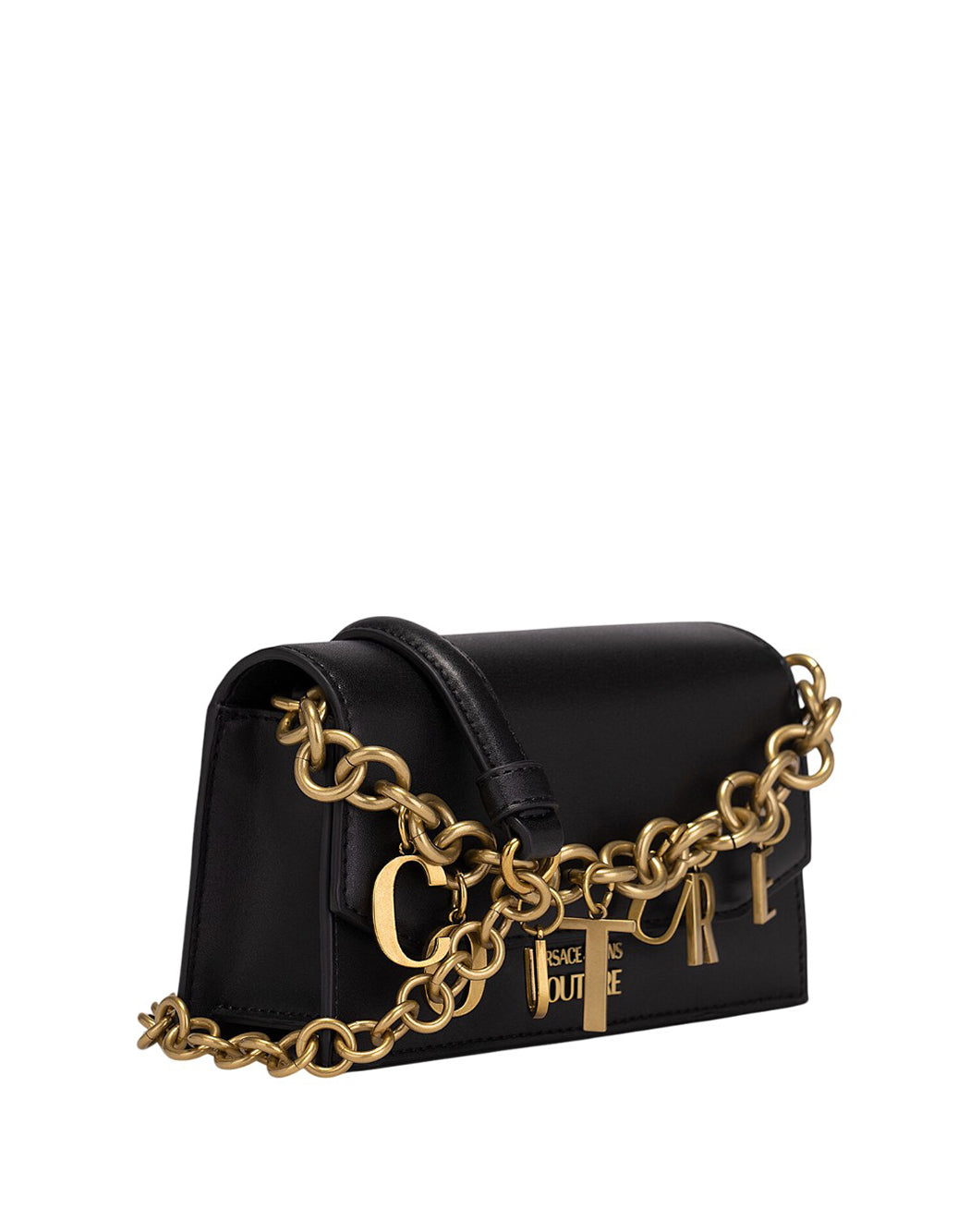 Versace Jeans Couture MINI SHOULDER BAG WITH CHARMS Black