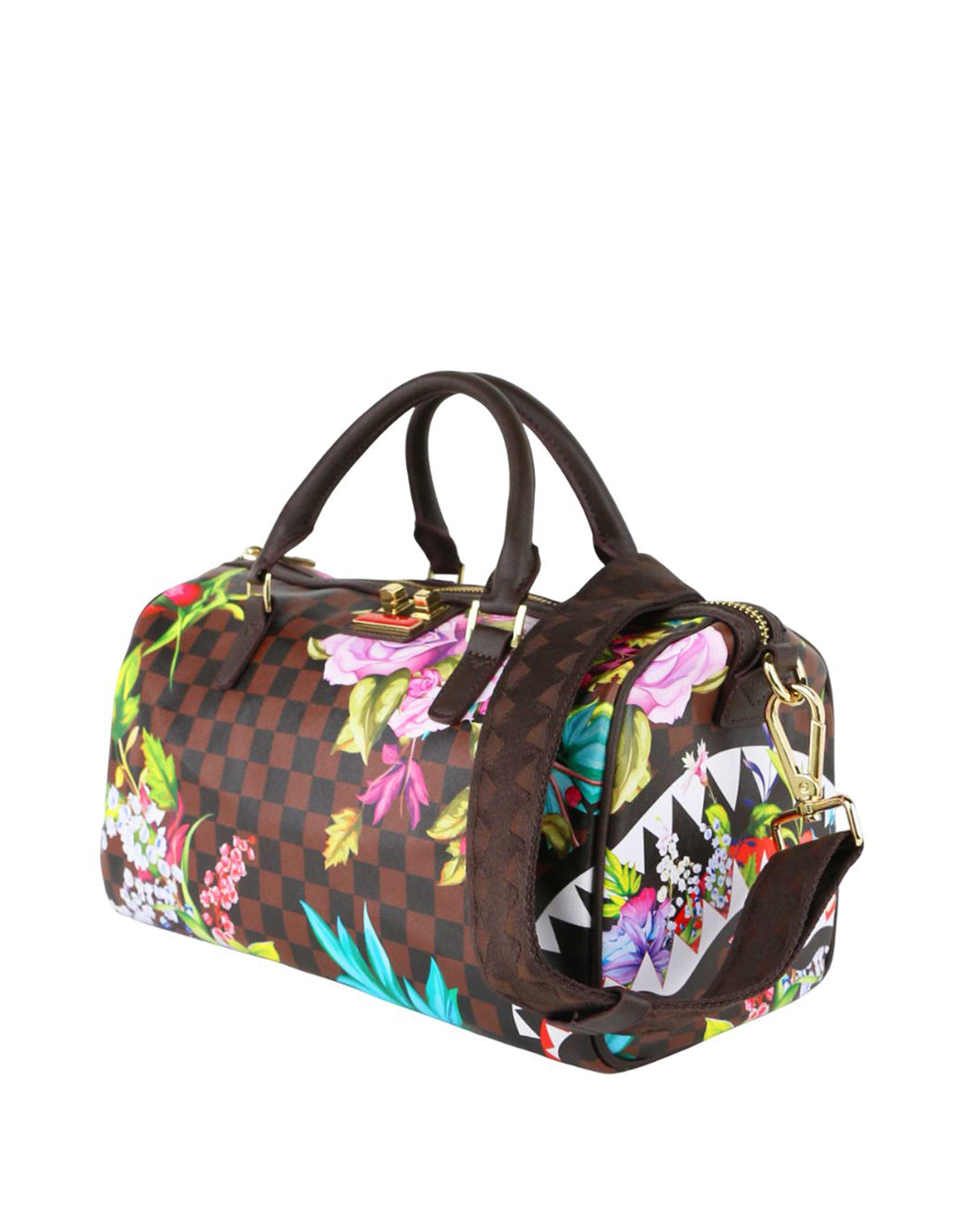 Sprayground BORSA A MANO FANTASIA FLOREALE Marrone