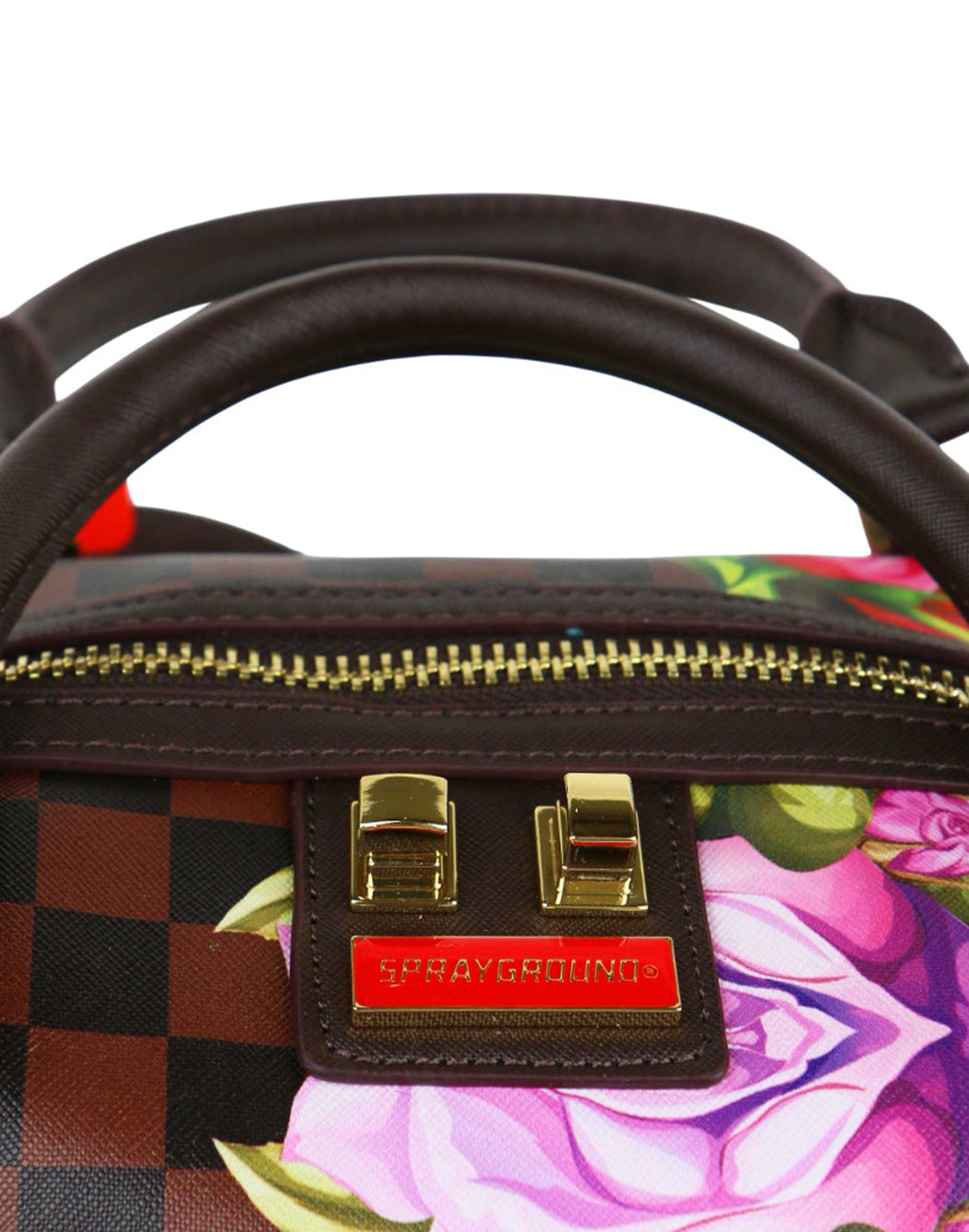 Sprayground BORSA A MANO FANTASIA FLOREALE Marrone