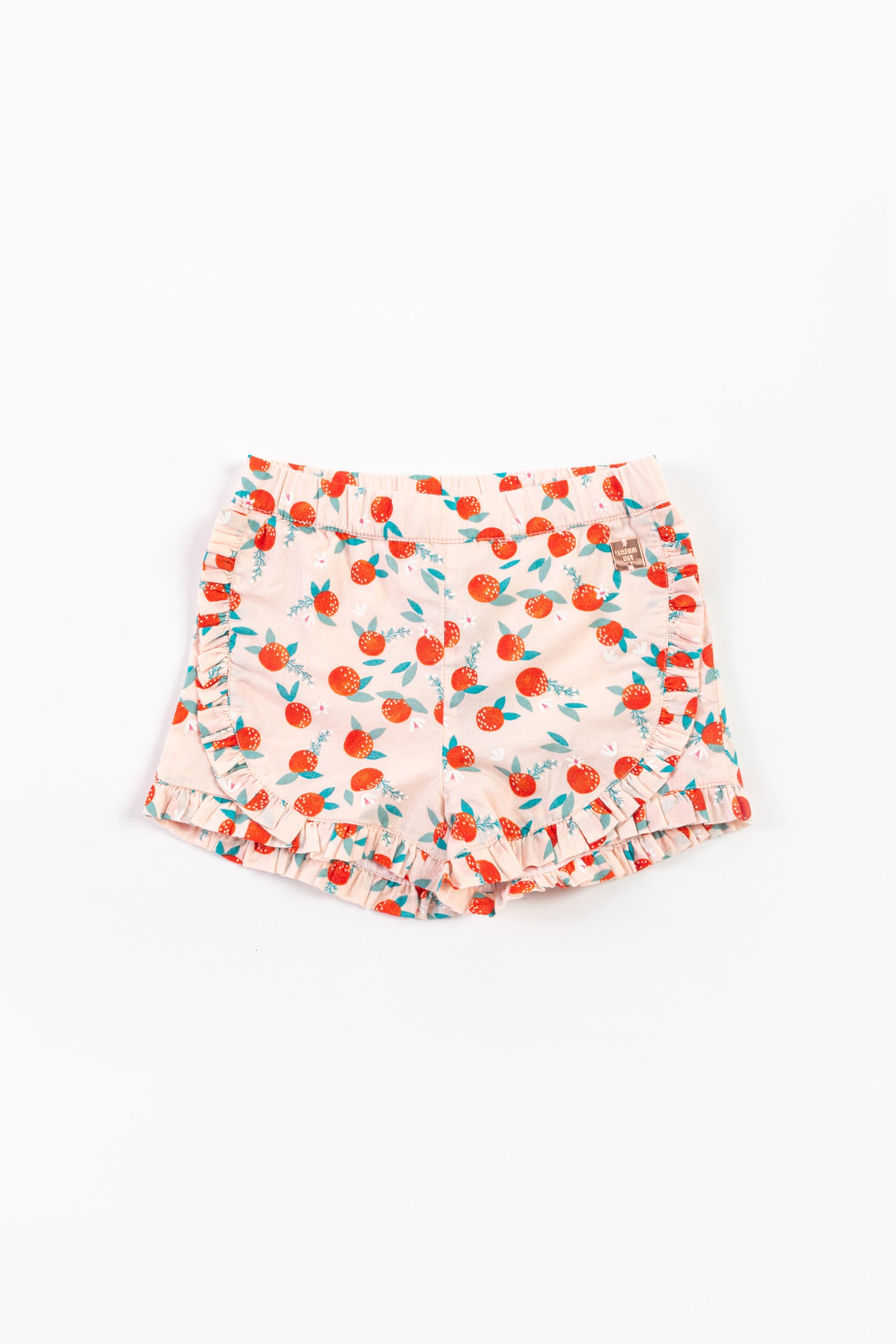 SHORT CON STAMPA ARANCE ALL-OVER