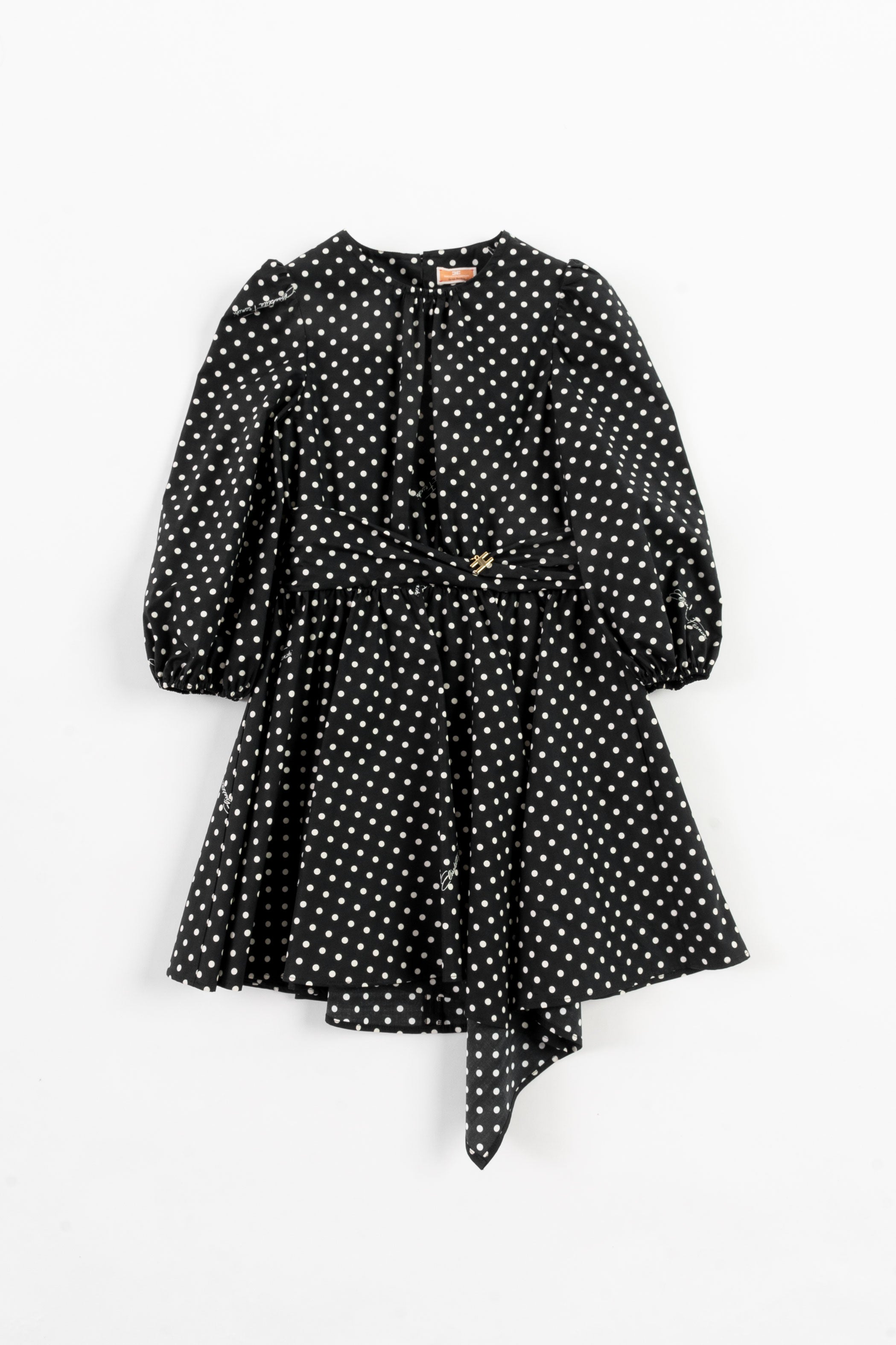 Dress with polka dot print