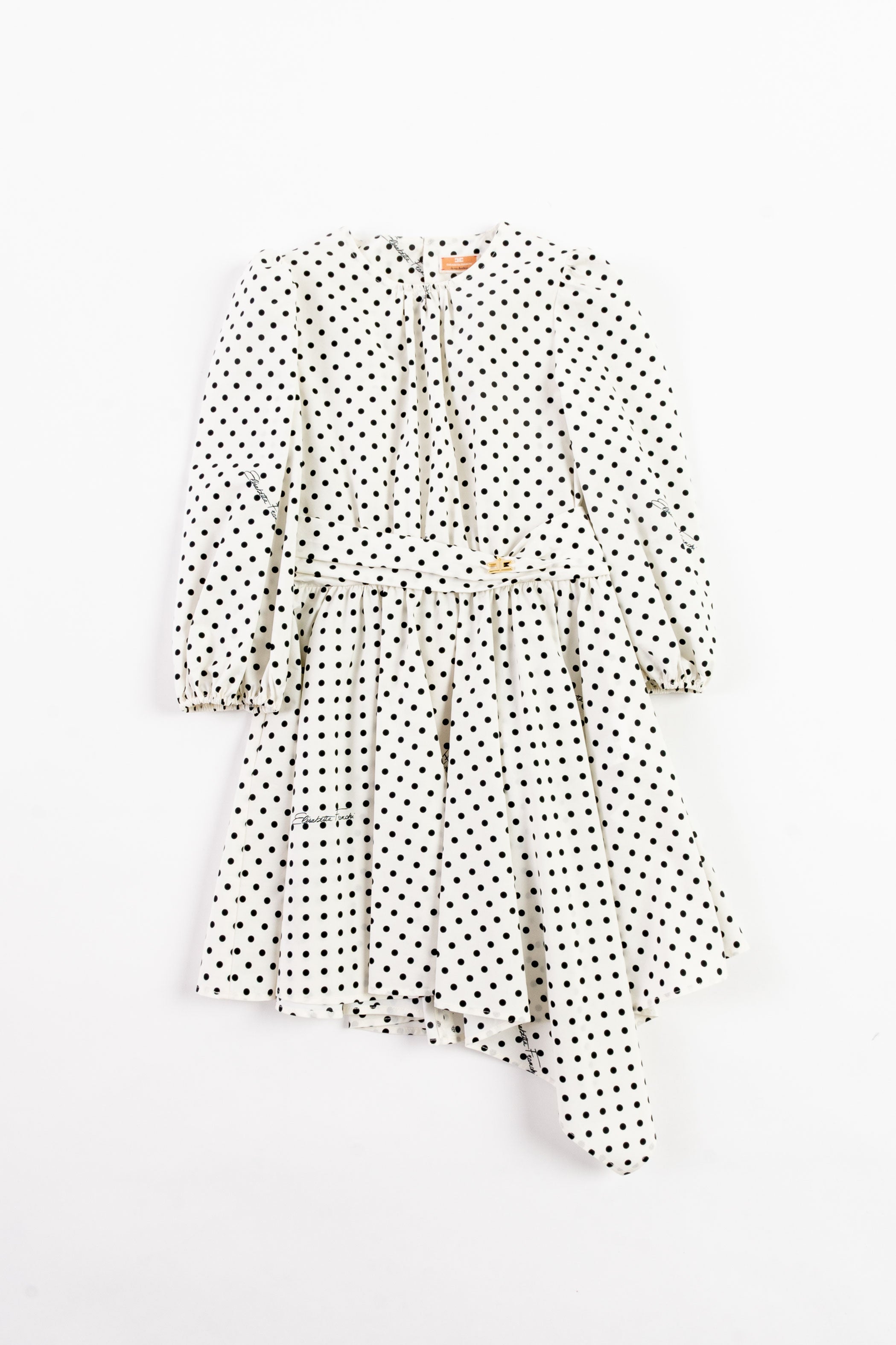 Dress with polka dot print