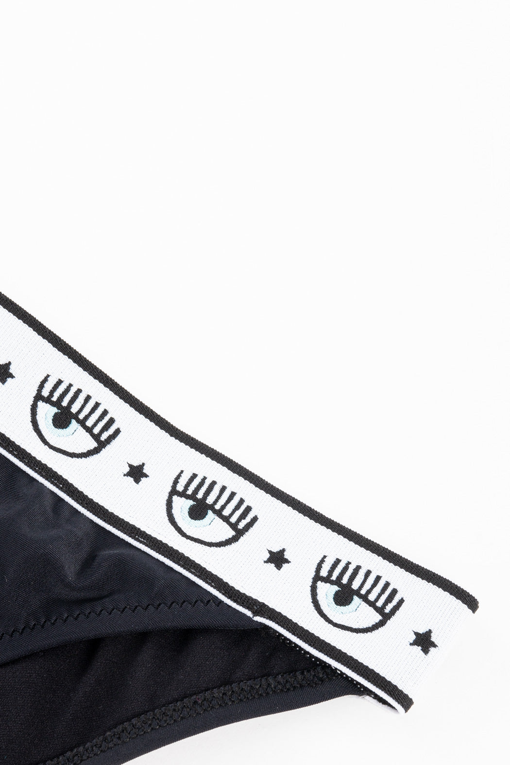 Chiara Ferragni SLIP BIKINI MAXI LOGOMANIA Nero