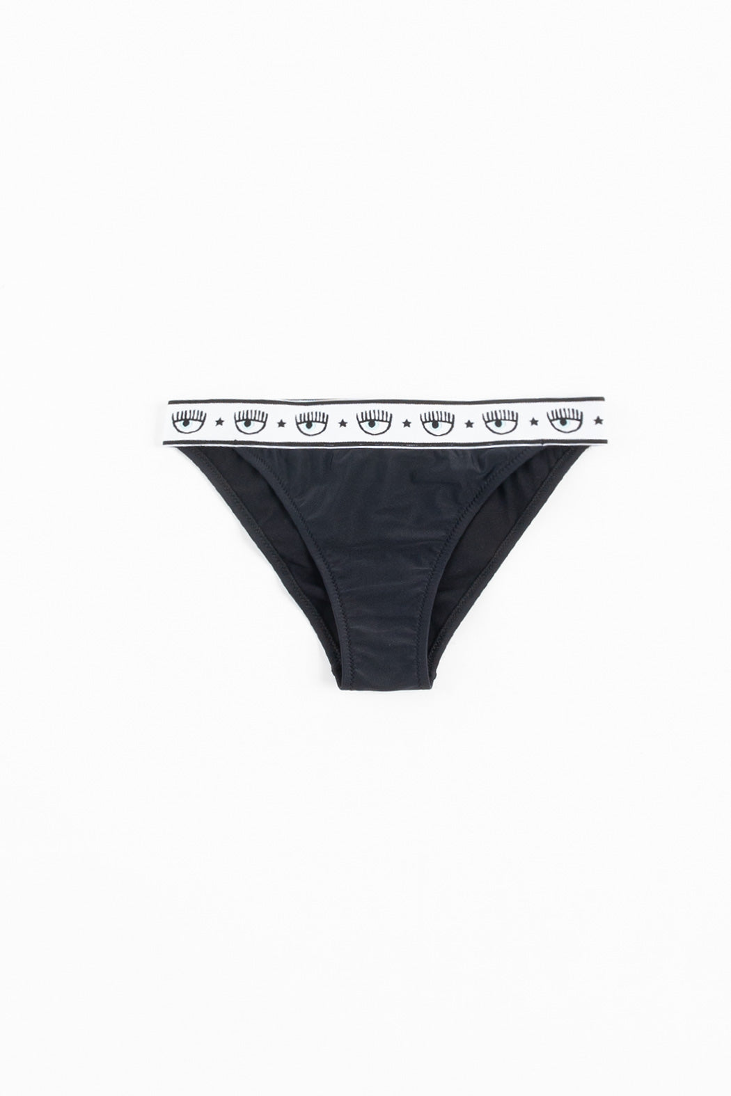 Chiara Ferragni SLIP BIKINI MAXI LOGOMANIA Nero