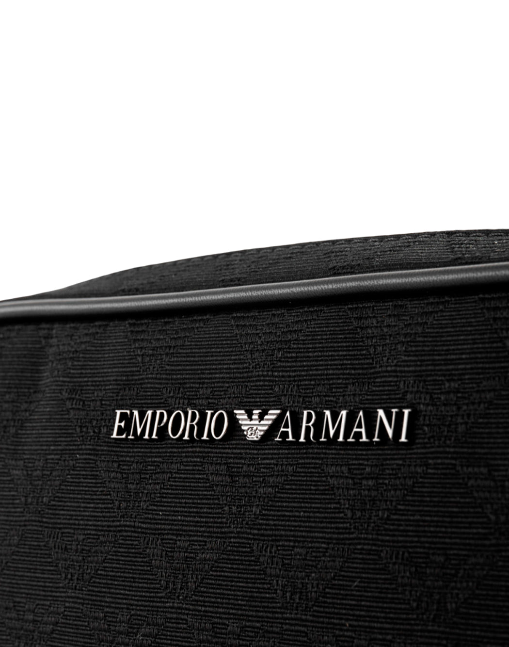 Emporio Armani POCHETTE CON LOGO RICAMATO Nero