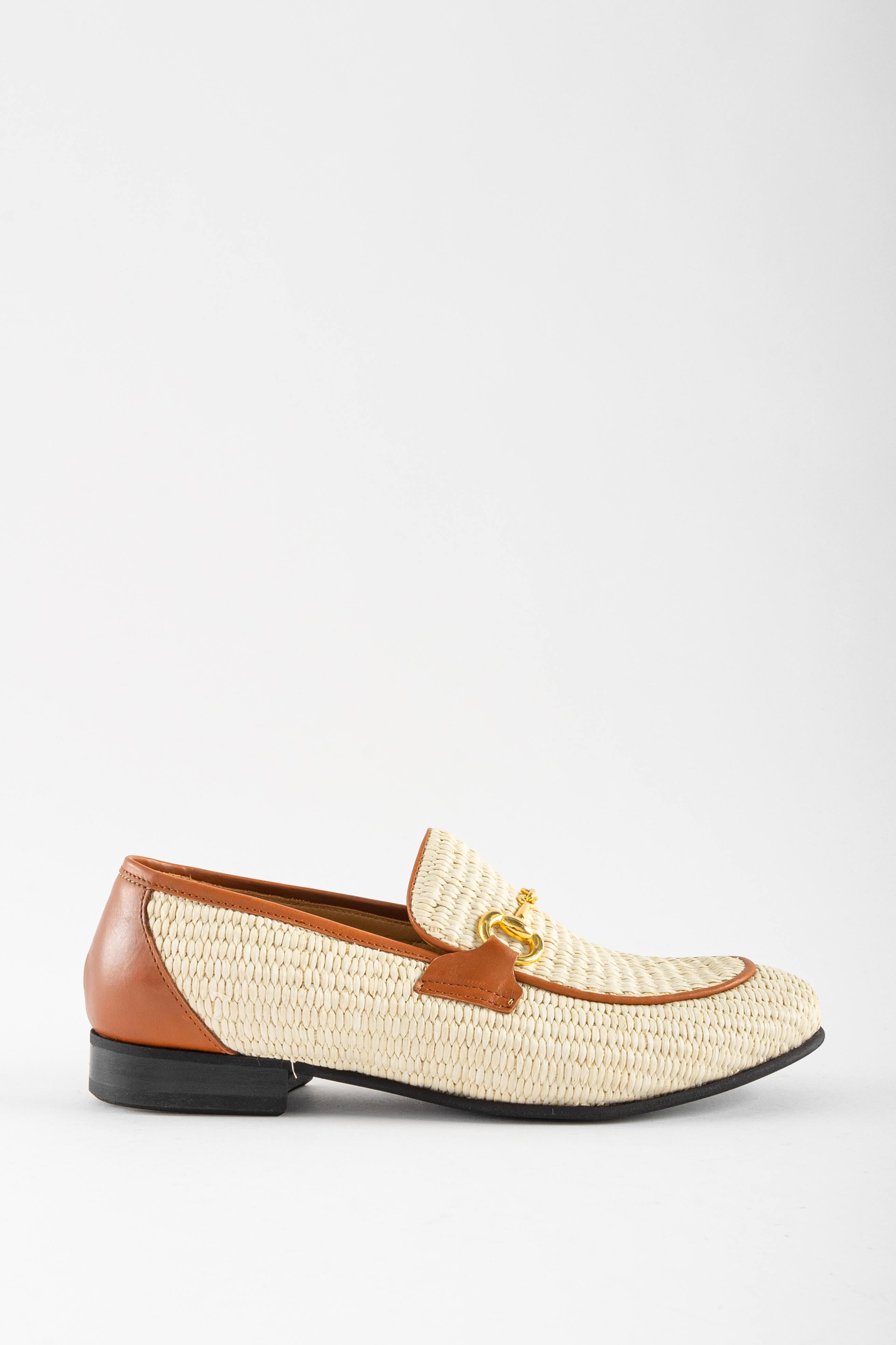 RAFFIA LOAFERS