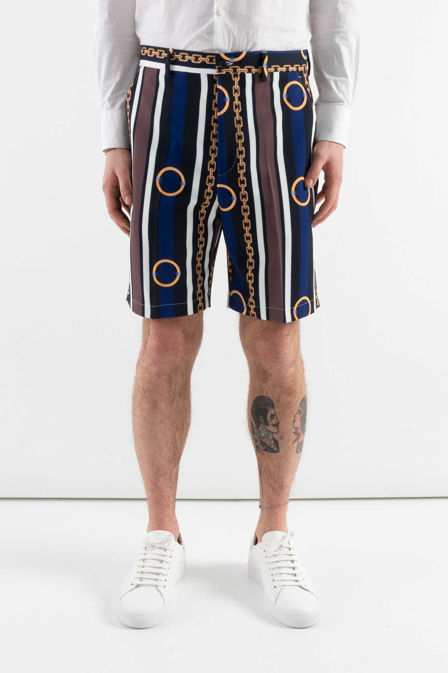 ALEX SHORT ESTAMPADO CADENA AZUL
