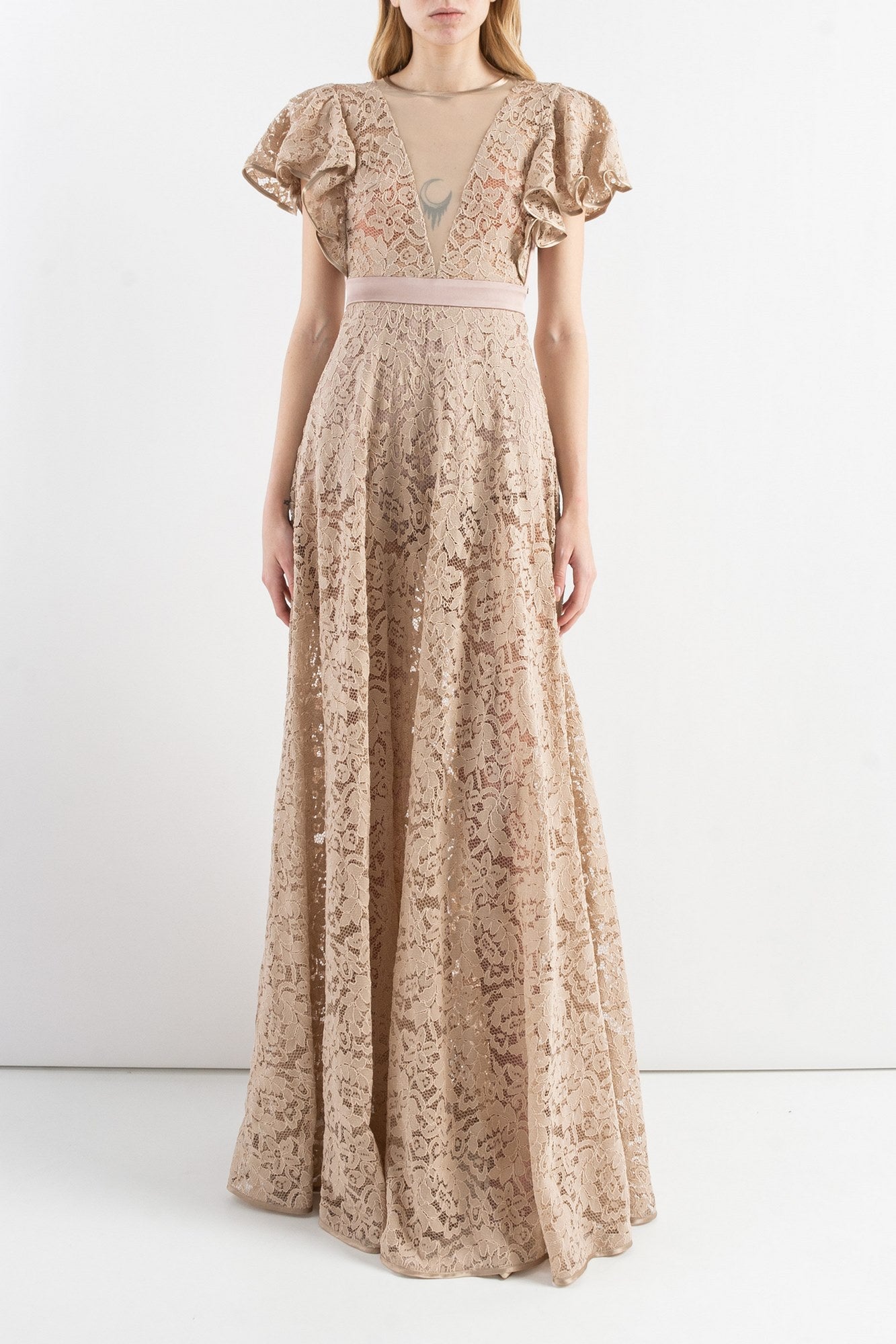 Long lace dress