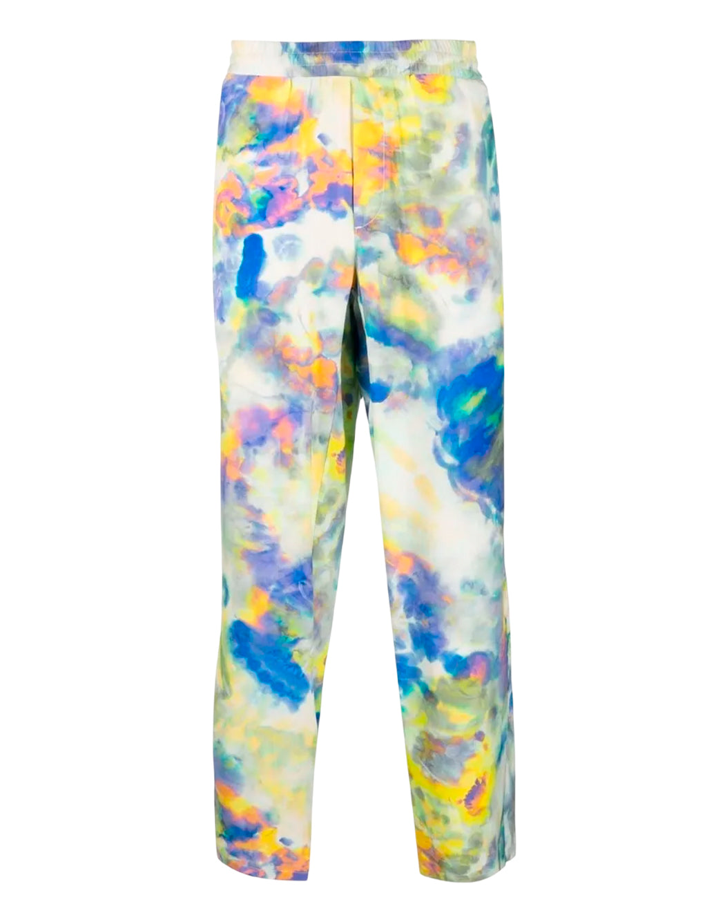 Msgm PANTALONE CON MOTIVO TIE DYE Multicolor