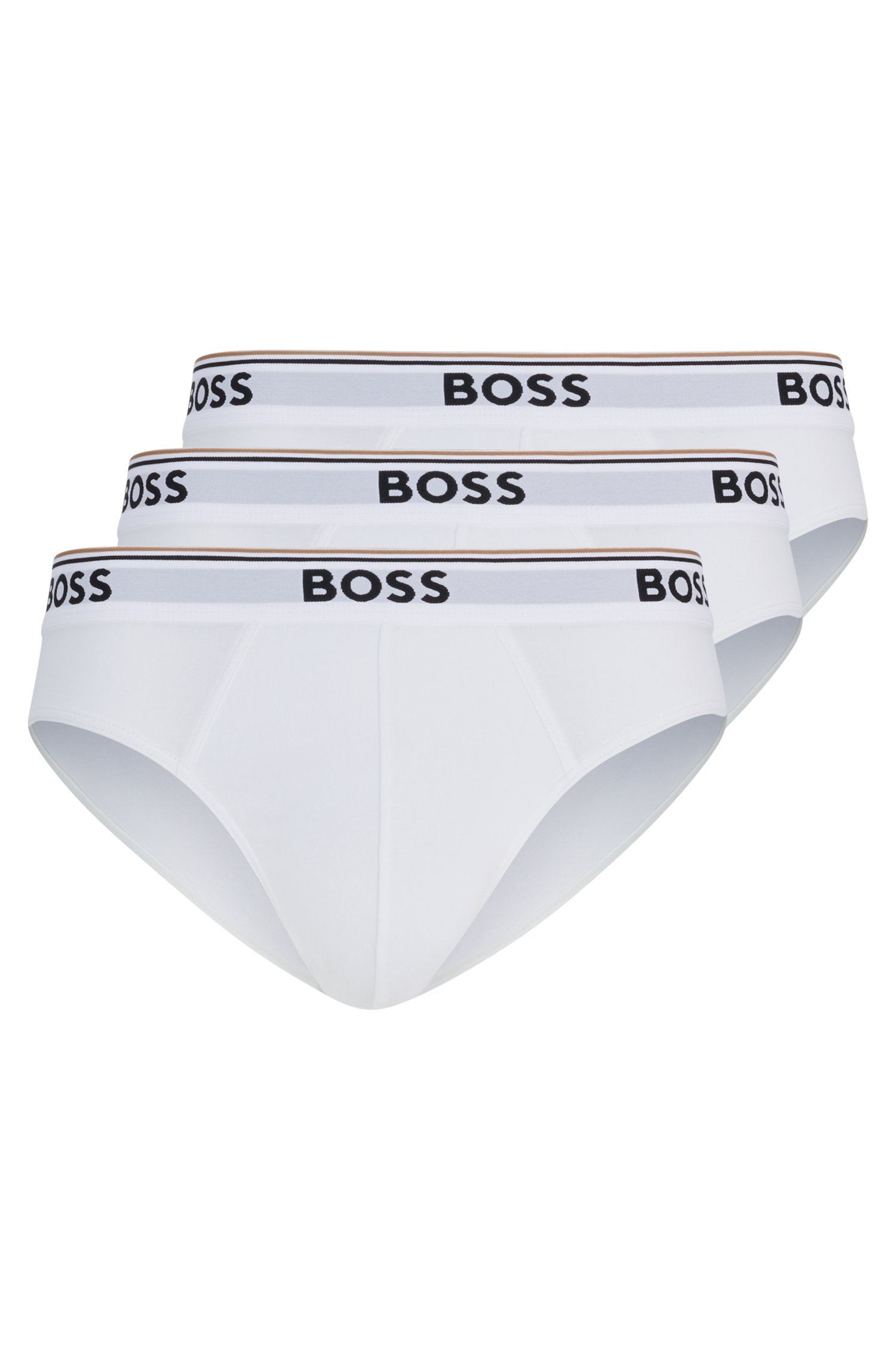 Boss SET TRE SLIP CON LOGO Bianco