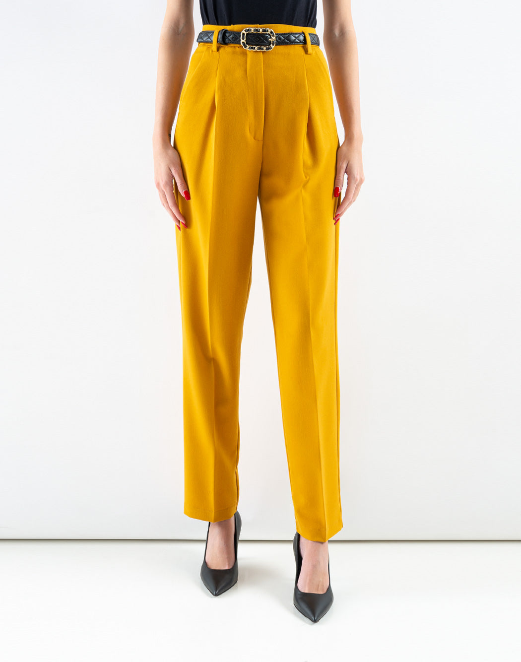CHINO TROUSERS WITH BELT
