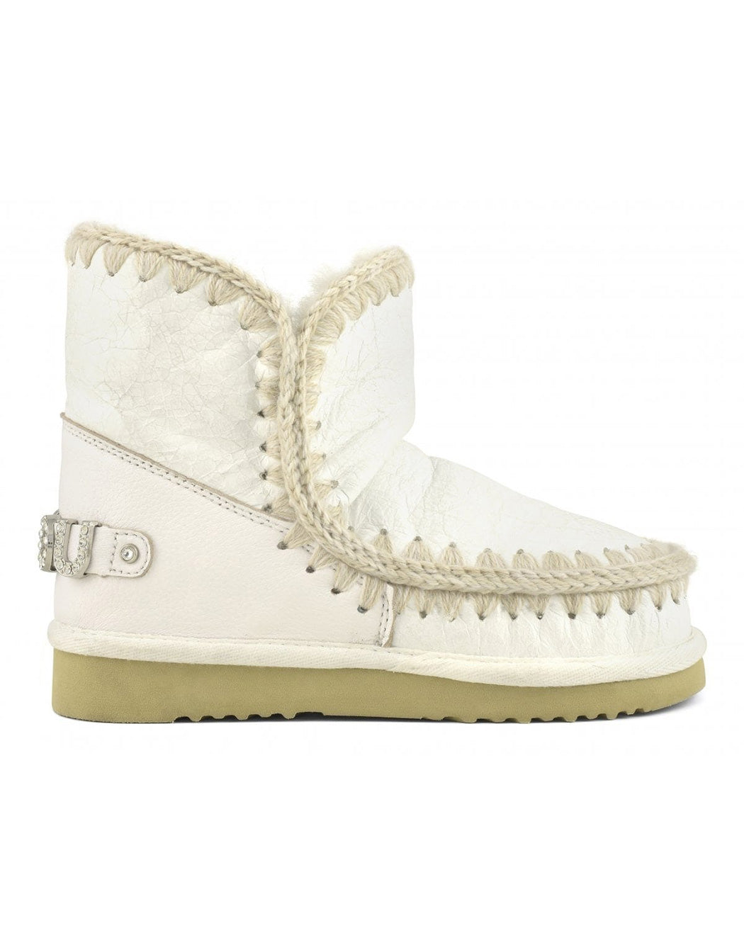 "Mou STIVALETTI "ESKIMO 18 CON STRASS" Bianco"