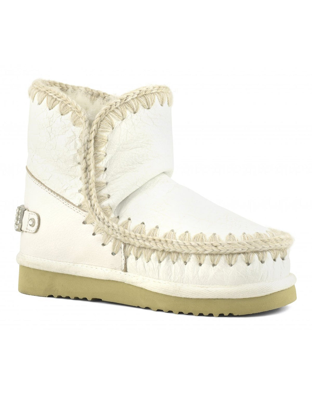"Mou STIVALETTI "ESKIMO 18 CON STRASS" Bianco"