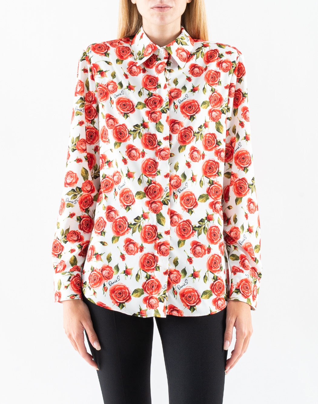 Small flower printing shirt