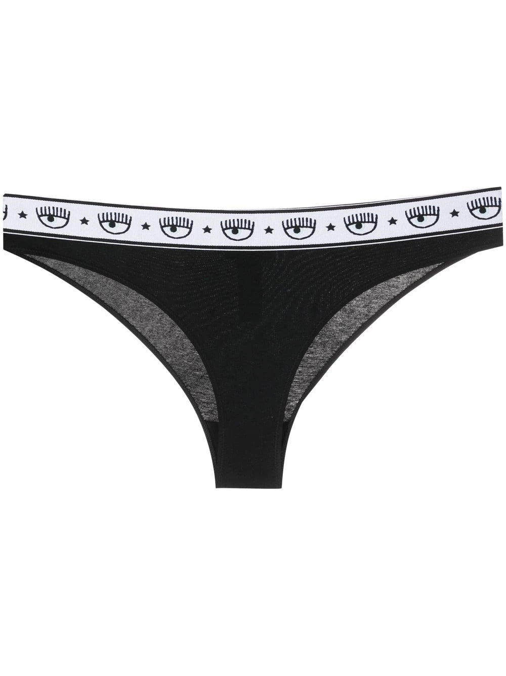 Chiara Ferragni PACK 2 SLIP BRASILIANO LOGOMANIA Nero