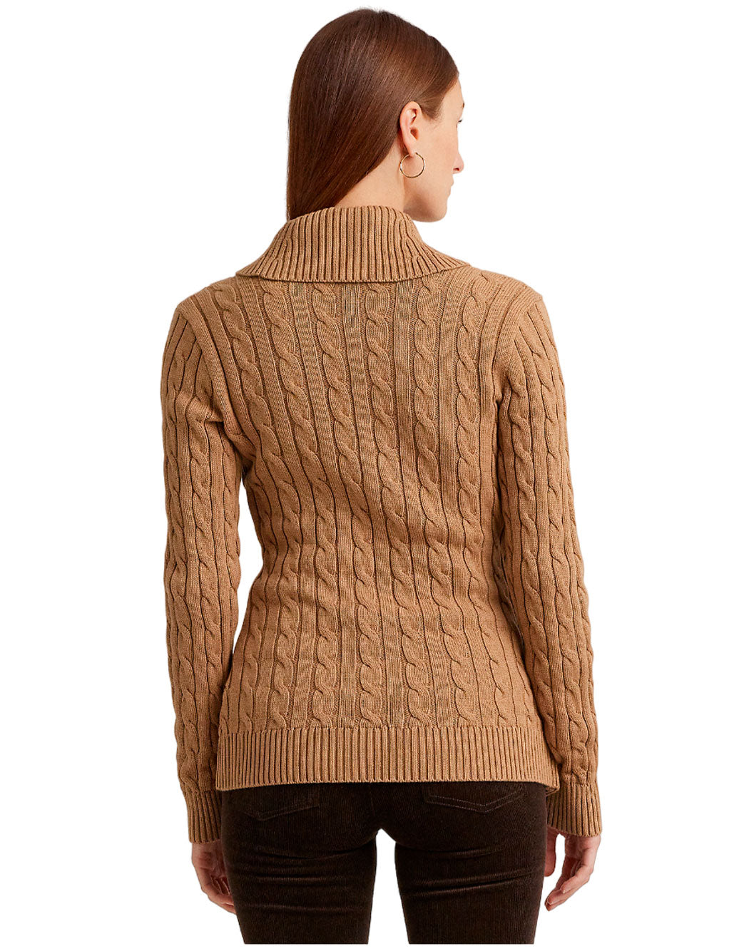 Lauren Ralph Lauren MAGLIA A TRECCE Marrone