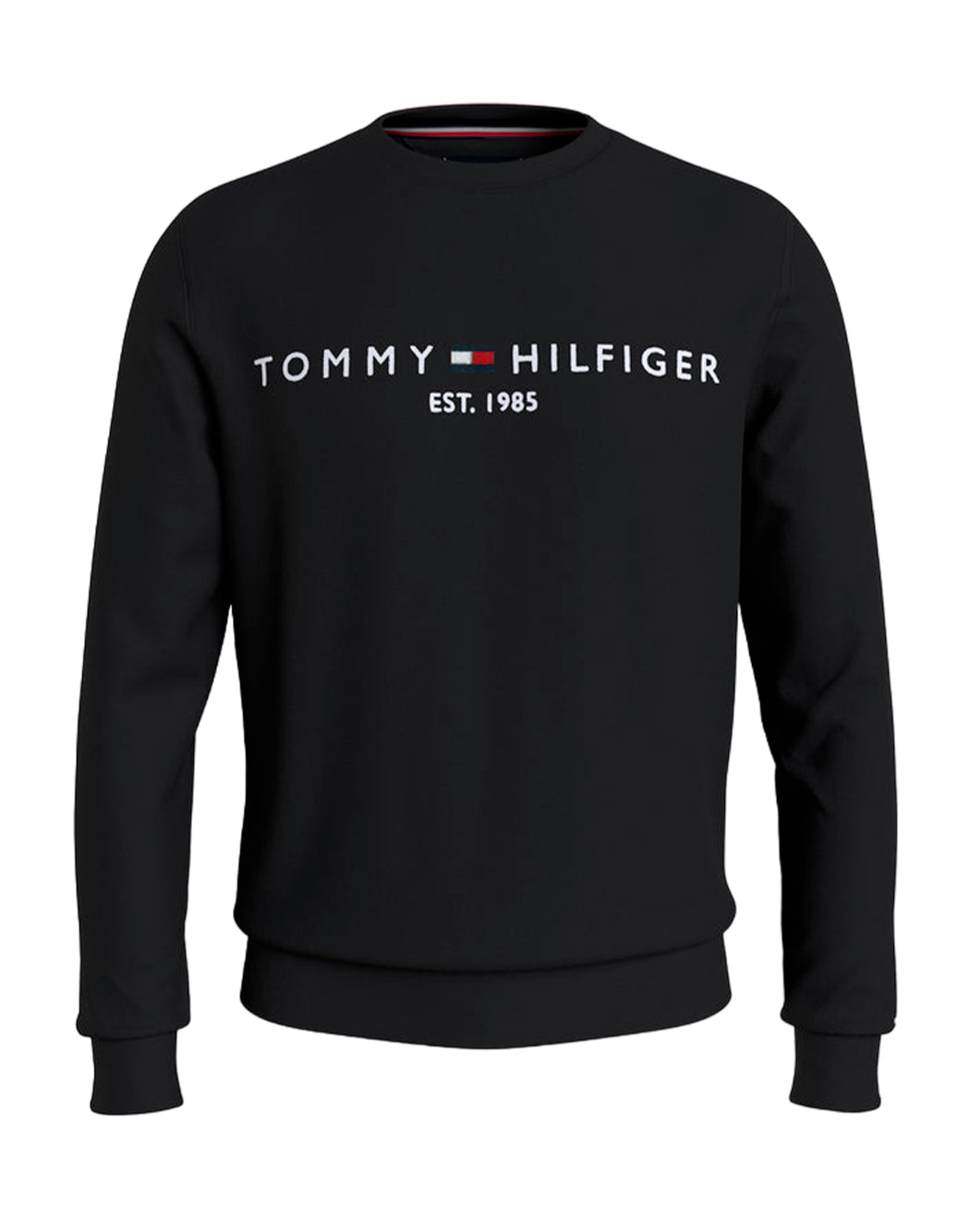 Tommy Hilfiger FELPA CON LOGO SUL PETTO Nero