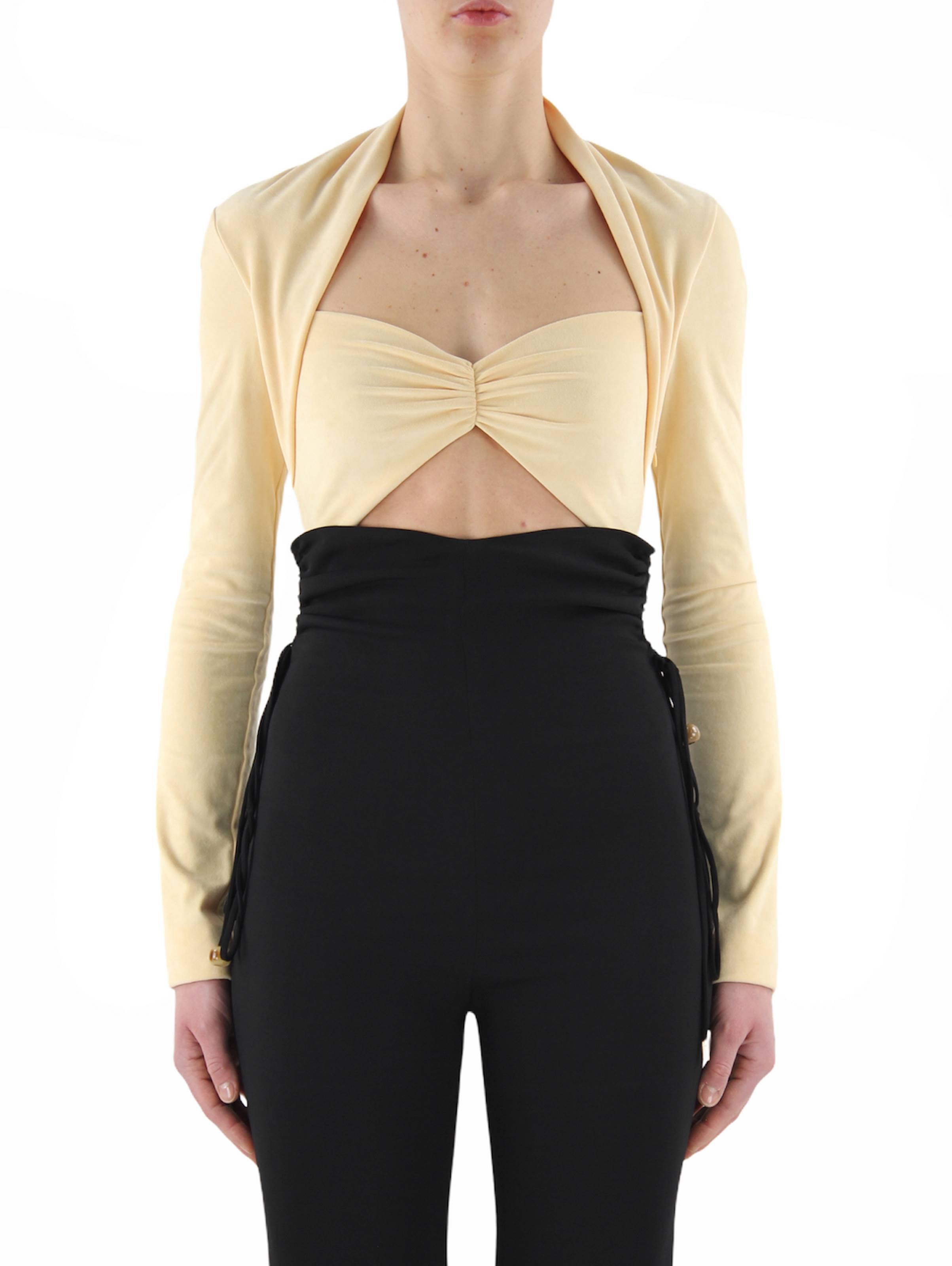 HEIDI CUT-OUT VELVET BODYSUIT