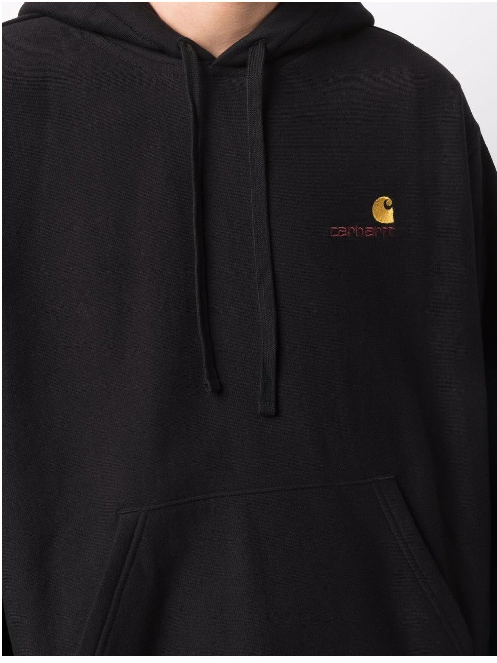 "Carhartt Wip FELPA "HOODED AMERICAN SCRIPT" Nero"