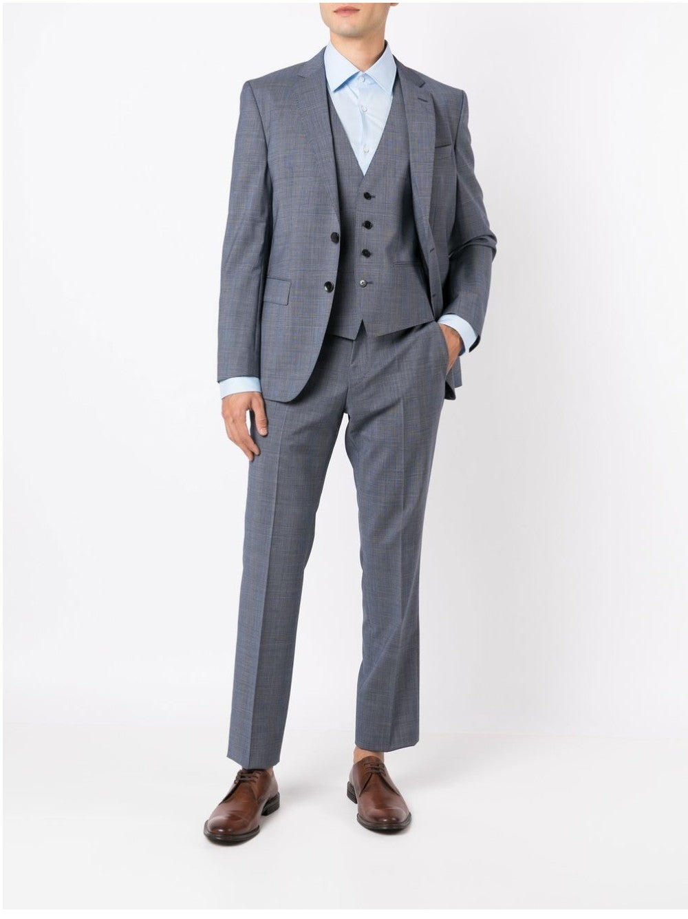 Boss CAMICIA CON COLLETTO CLASSICO Azzurro