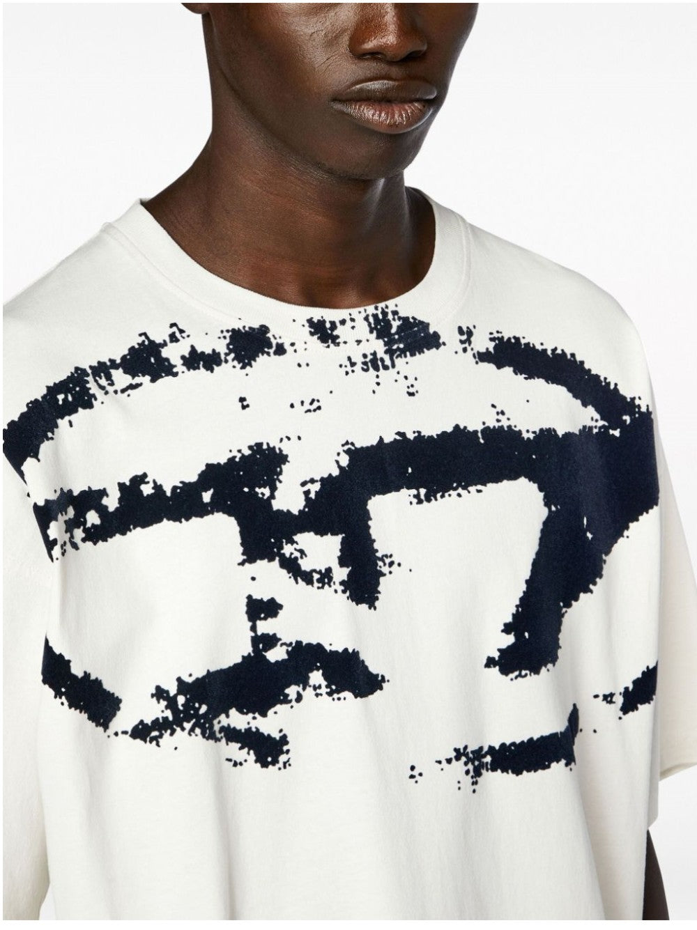 Diesel T-SHIRT CON STAMPA GRAFICA Bianco