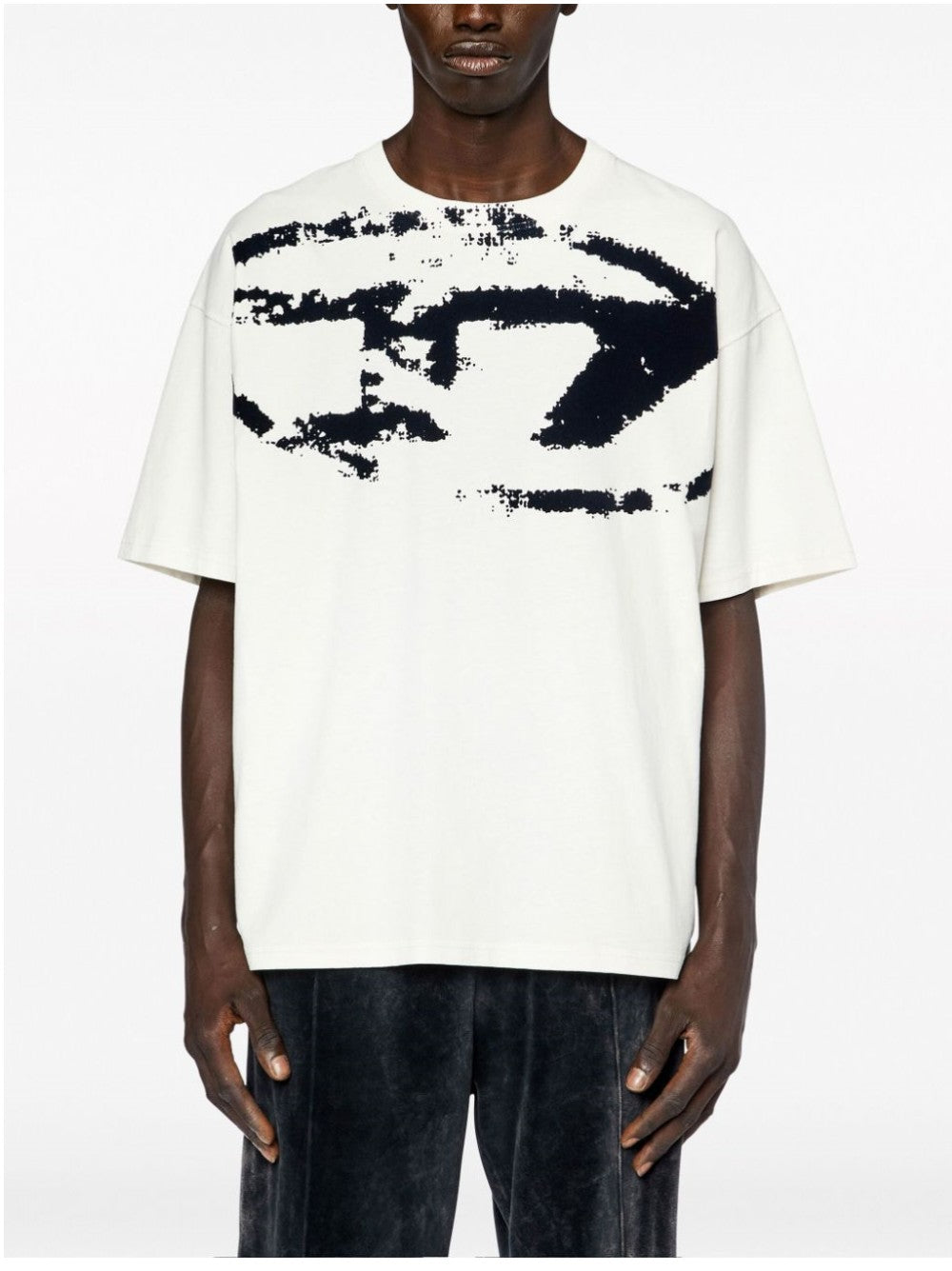 Diesel T-SHIRT CON STAMPA GRAFICA Bianco