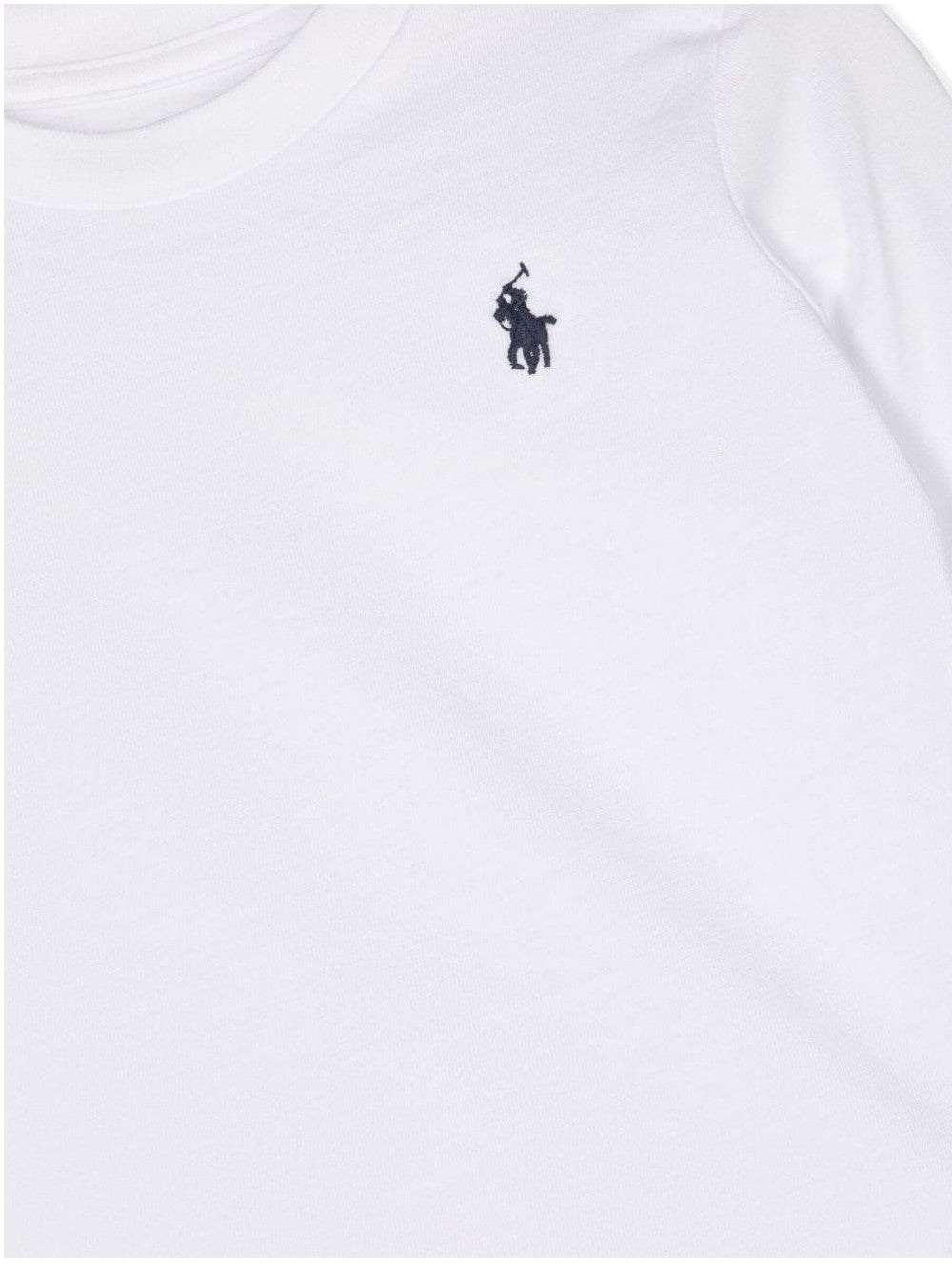 Ralph Lauren T-SHIRT LOGATA A MANICHE LUNGHE Bianco