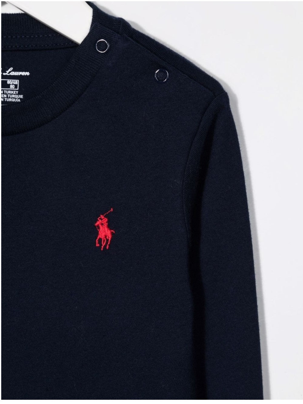 Ralph Lauren T-SHIRT LOGATA A MANICHE LUNGHE Blu