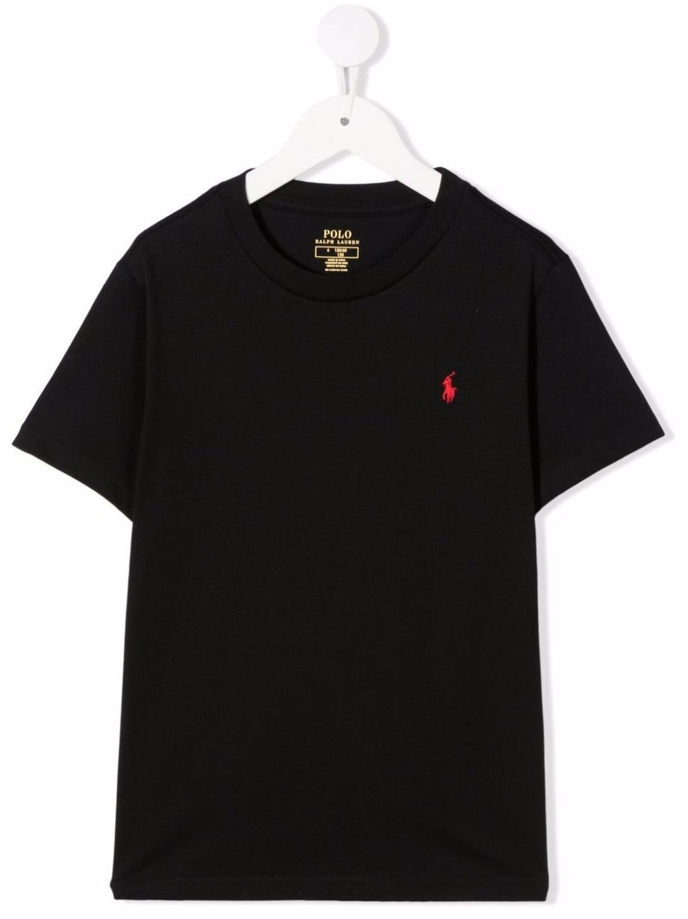 T-SHIRT CON LOGO RICAMATO A CONTRASTO