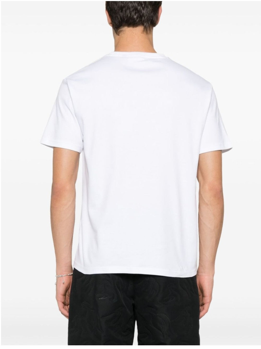 Gcds T-SHIRT CON MINI LOGO TONO SU TONO Bianco