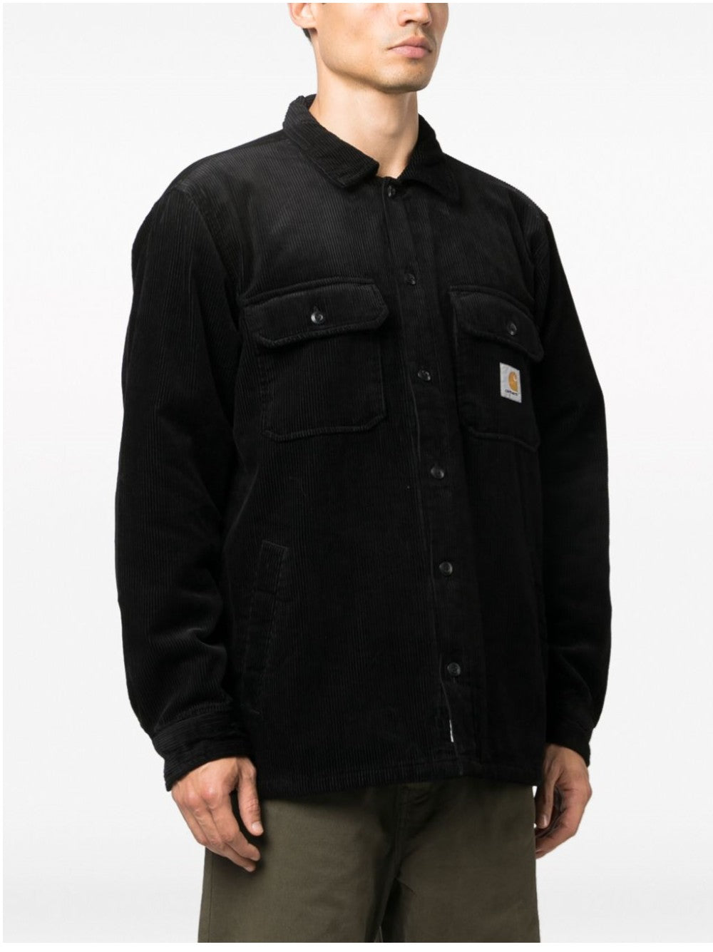 Carhartt Wip CAMICIA WHITSOME A COSTINE Nero