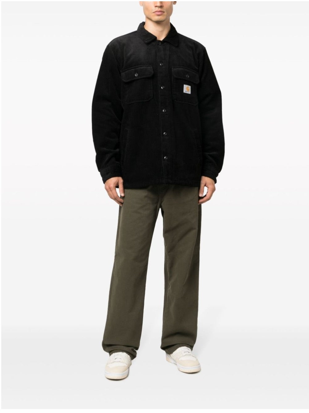 Carhartt Wip CAMICIA WHITSOME A COSTINE Nero