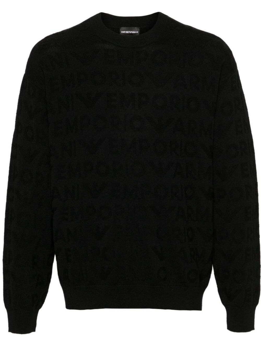 SWEATER WITH ALL-OVER LOGO