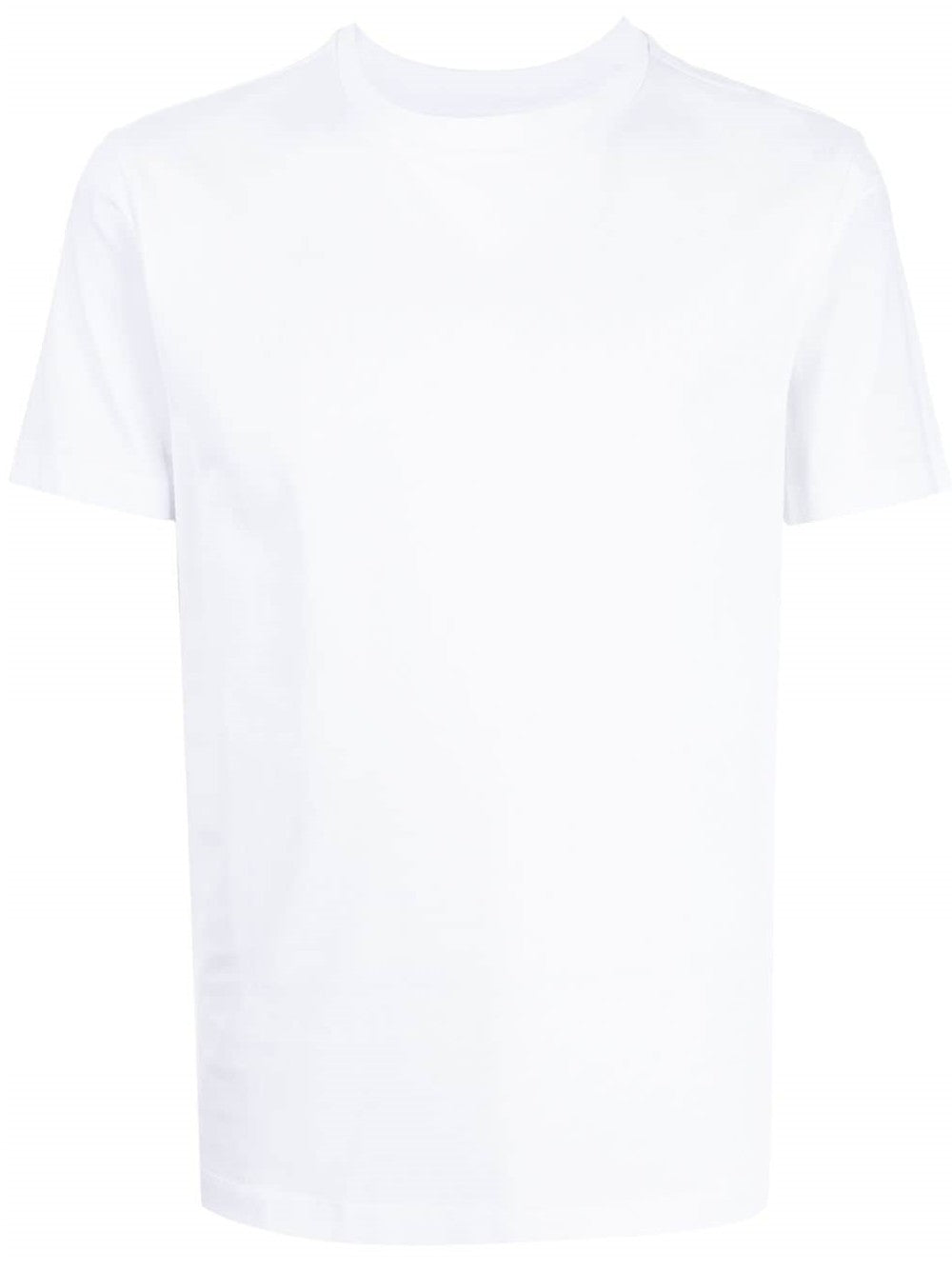 Emporio Armani T-SHIRT CON LOGO FRONTALE IN JACQUARD Bianco
