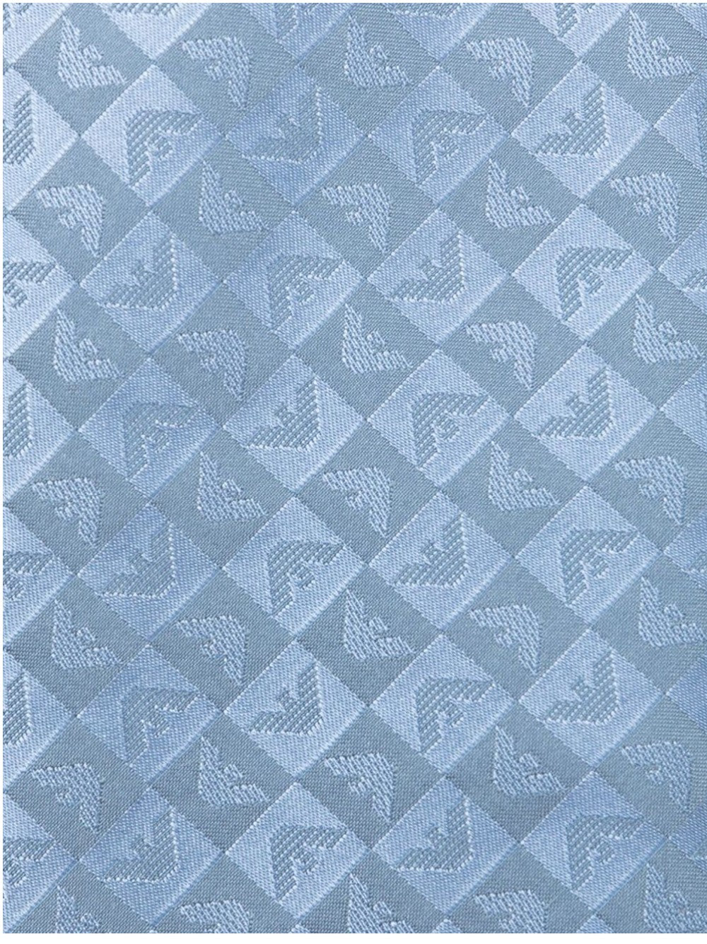 Emporio Armani CRAVATTA MONOGRAM CON LOGO EAGLE Blu