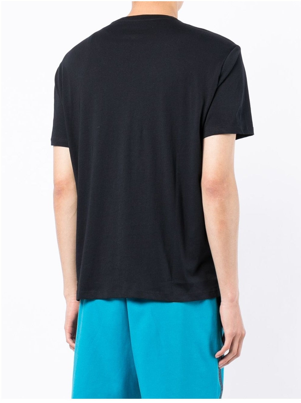 Armani Exchange T-SHIRT CON MINI LOGO A CONTRASTO Blu
