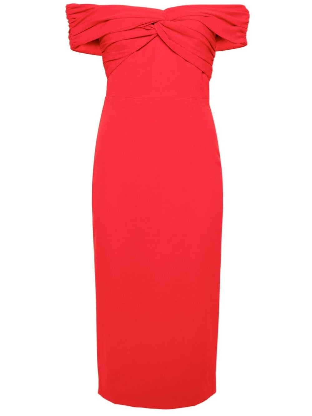 Dress with uncovered shoulders