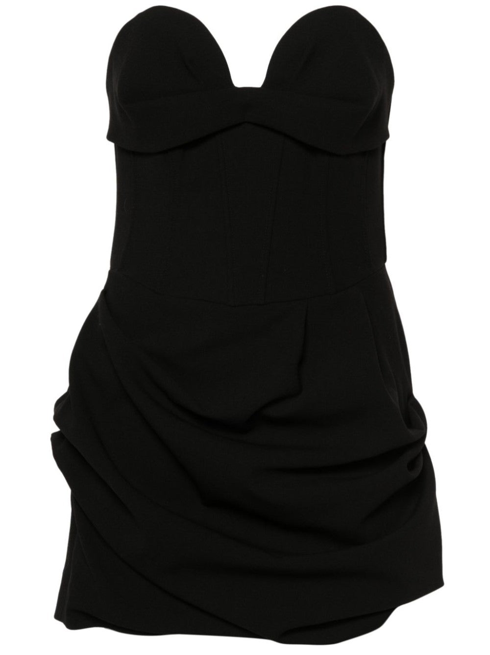 DRAPED BABYDOLL DRESS